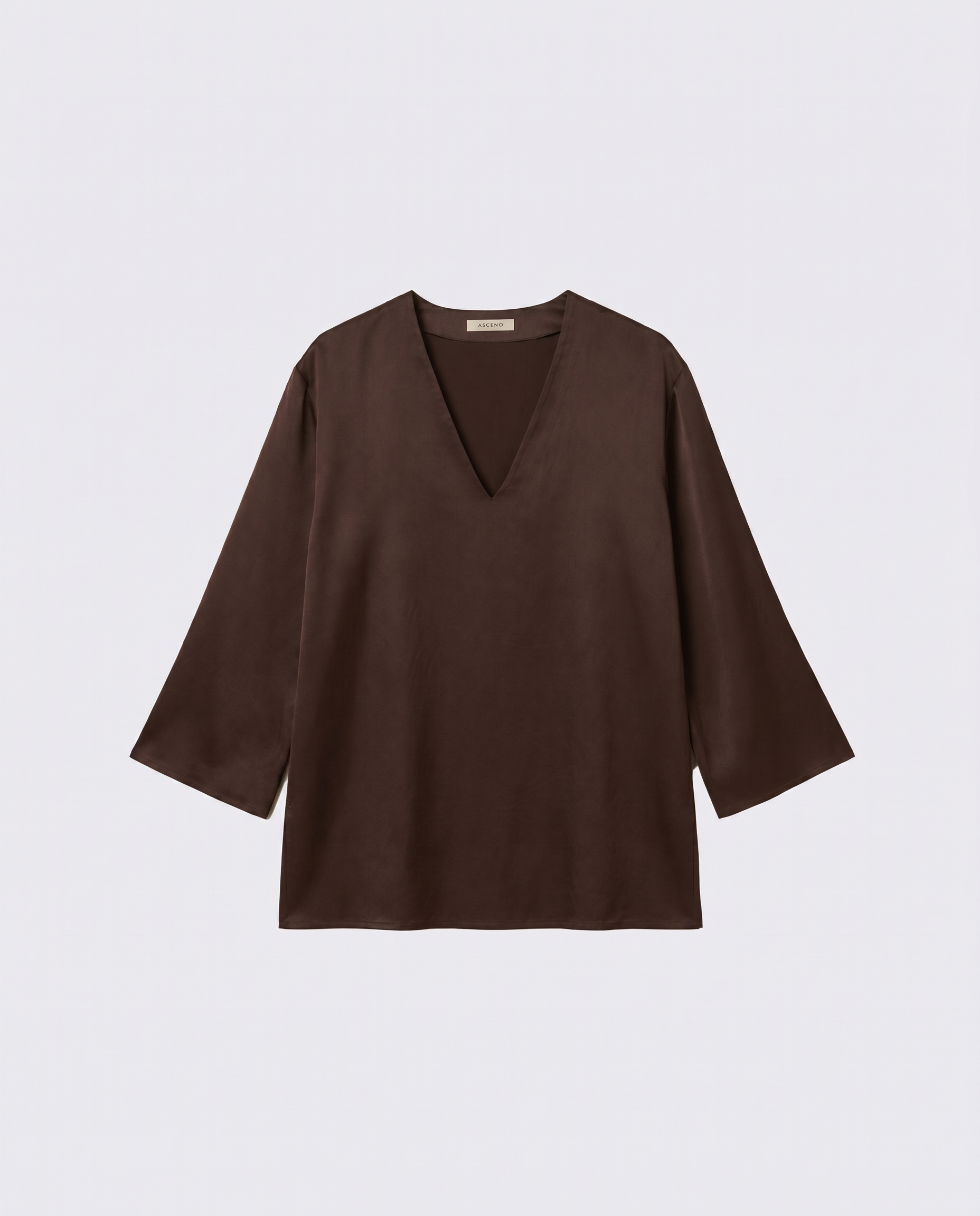 Tunic Espresso Silk Twill