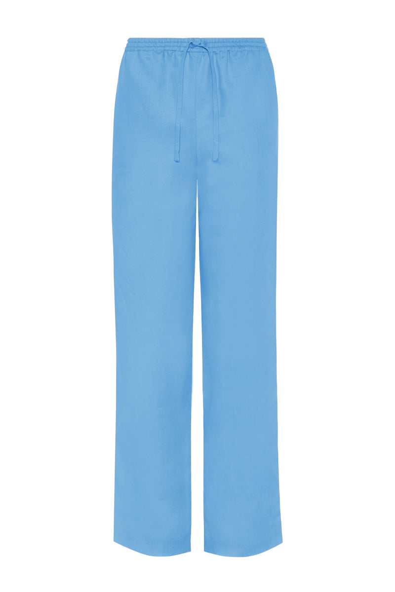 Aurelia Trousers Cornflower Blue Heavy Linen
