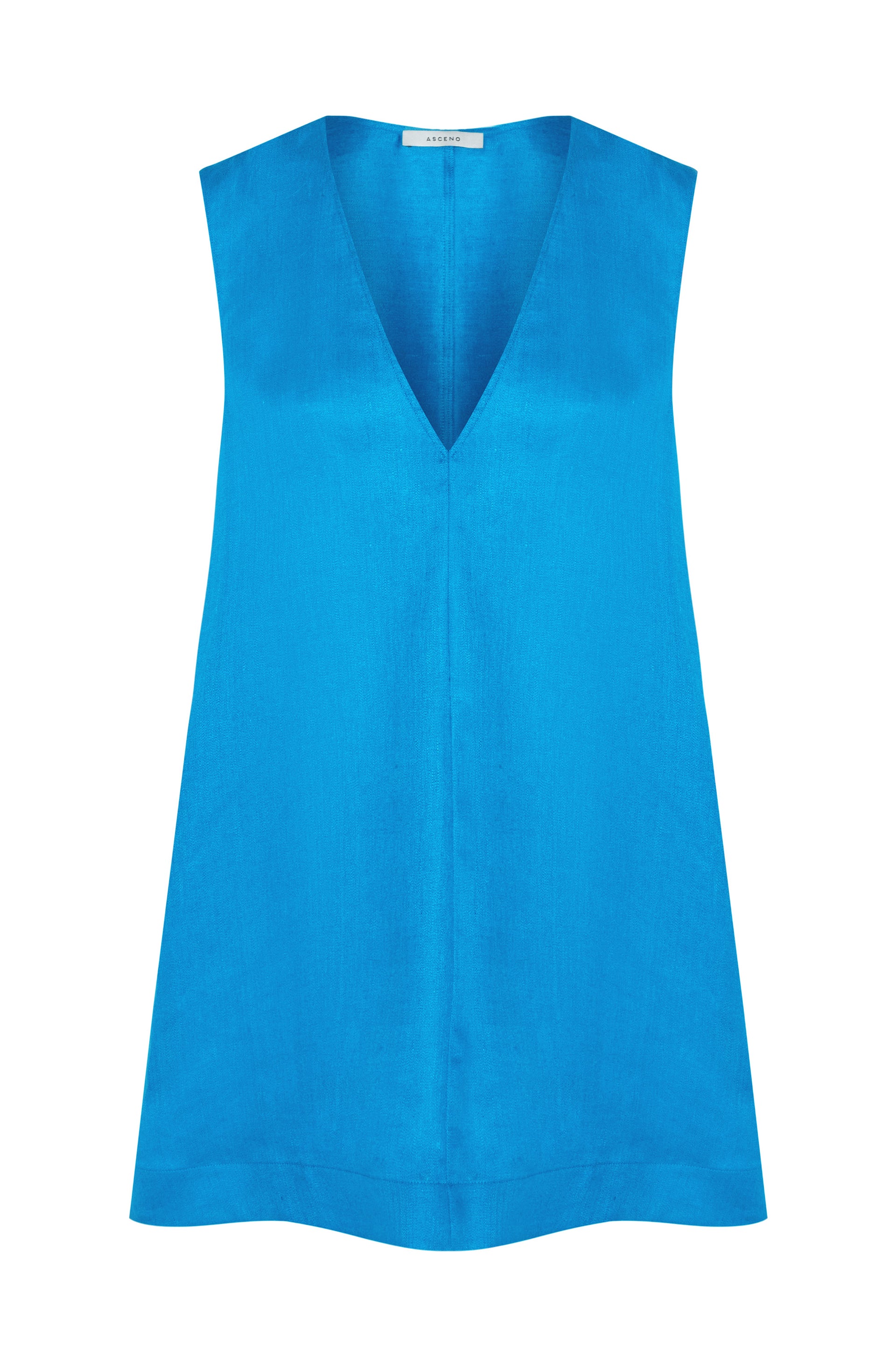 Derya Dress Capri Blue Linen