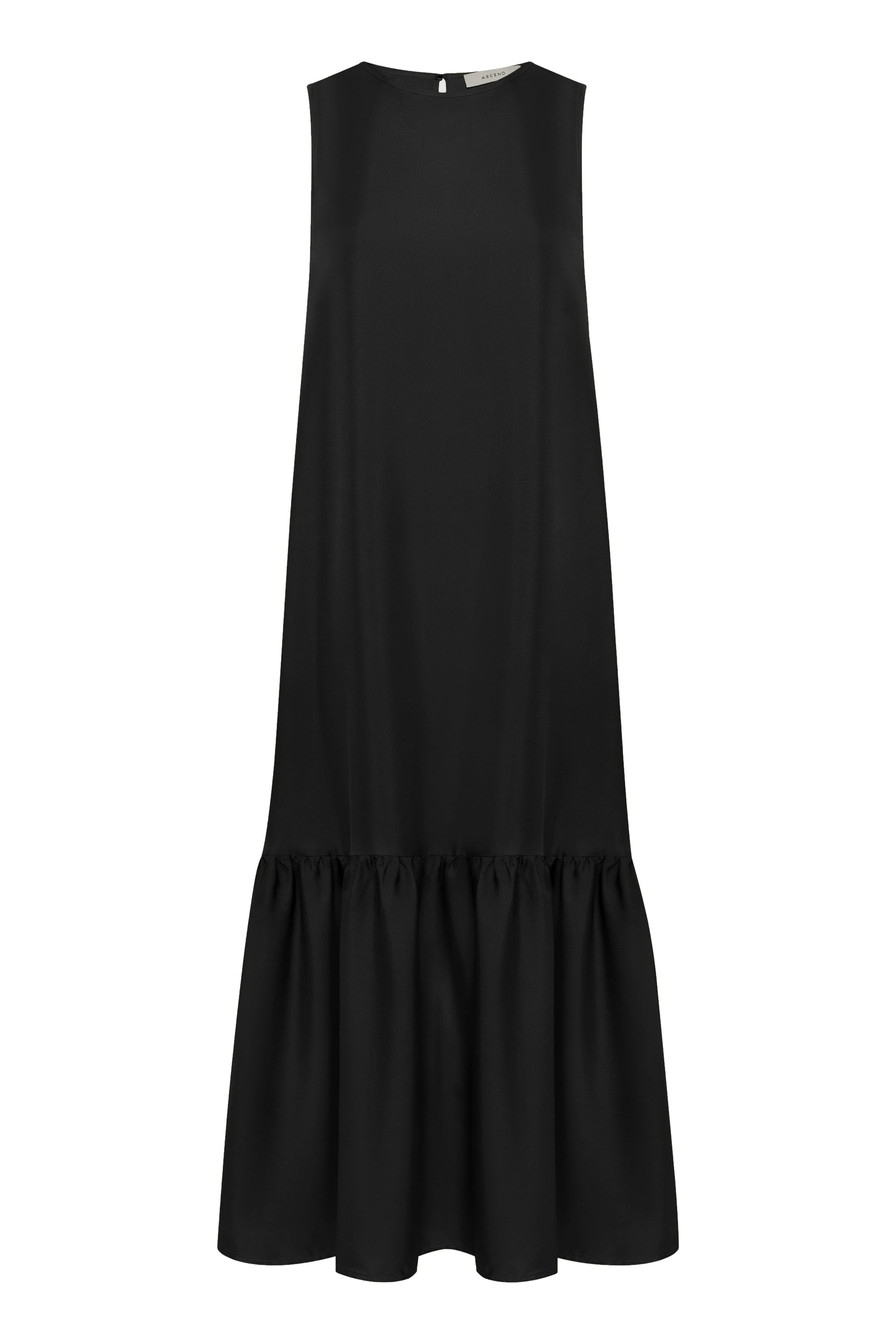 Rhea Dress Black Silk Silk