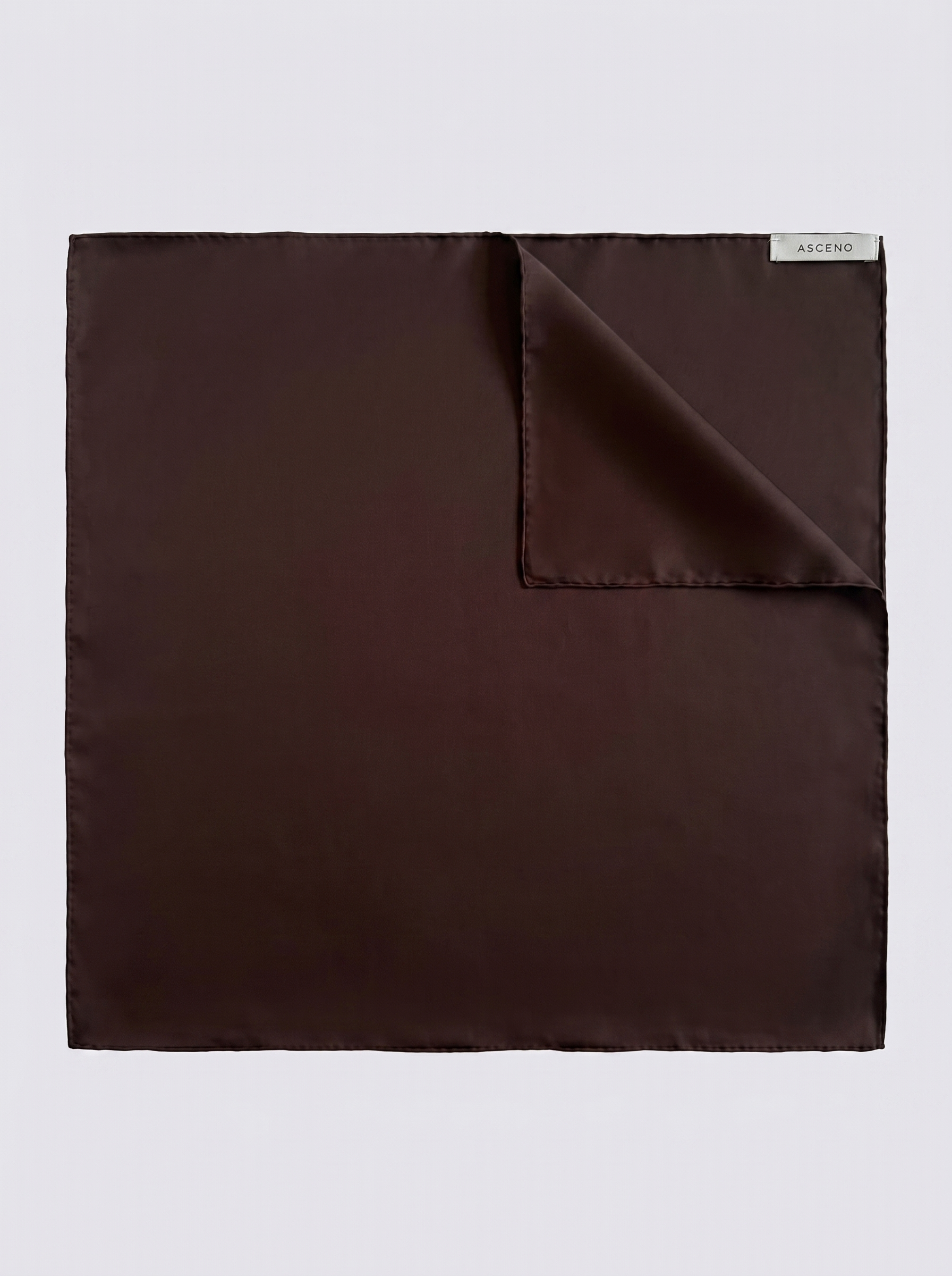 Headscarf Espresso Silk Twill