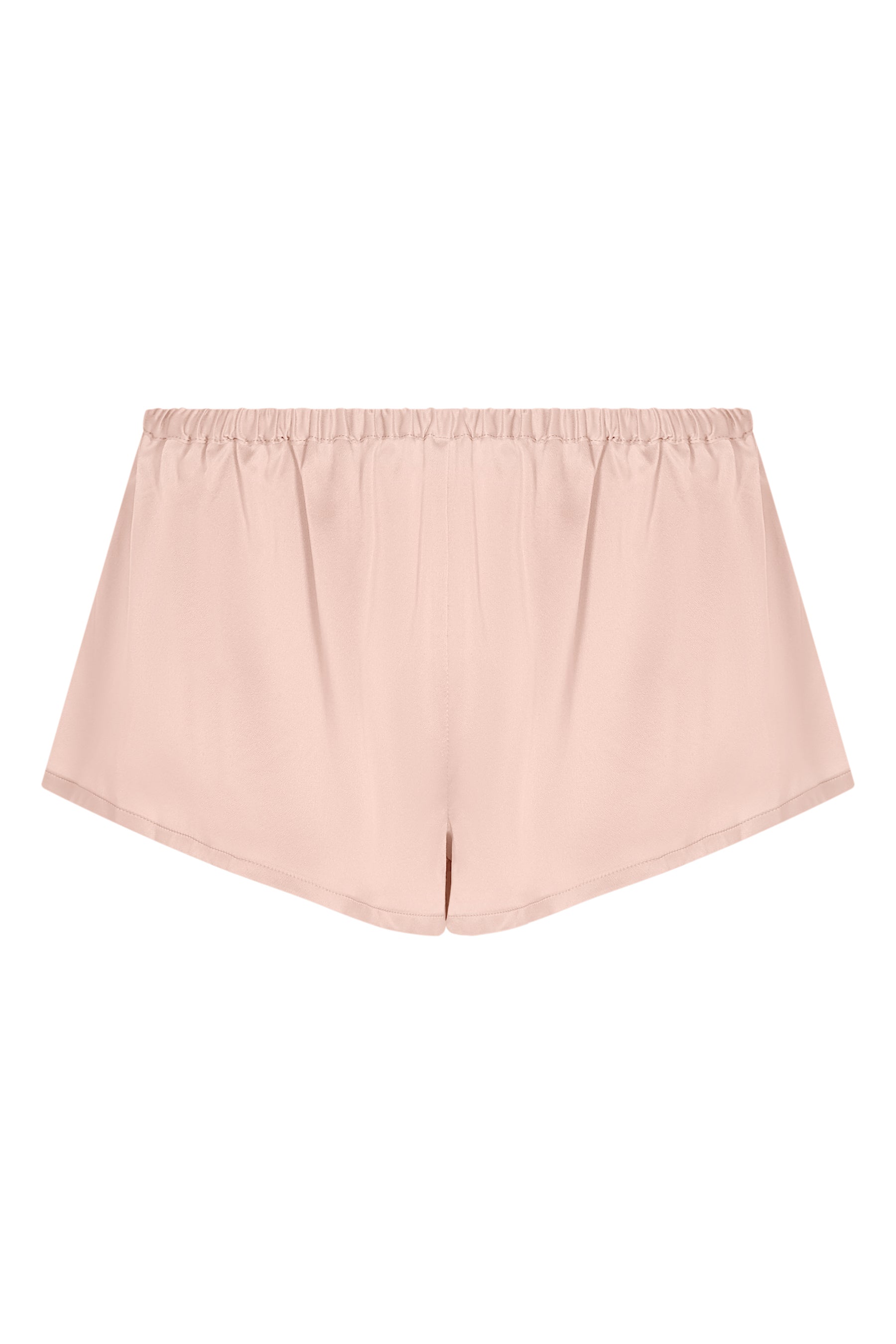 Pale blush silk pyjama shorts