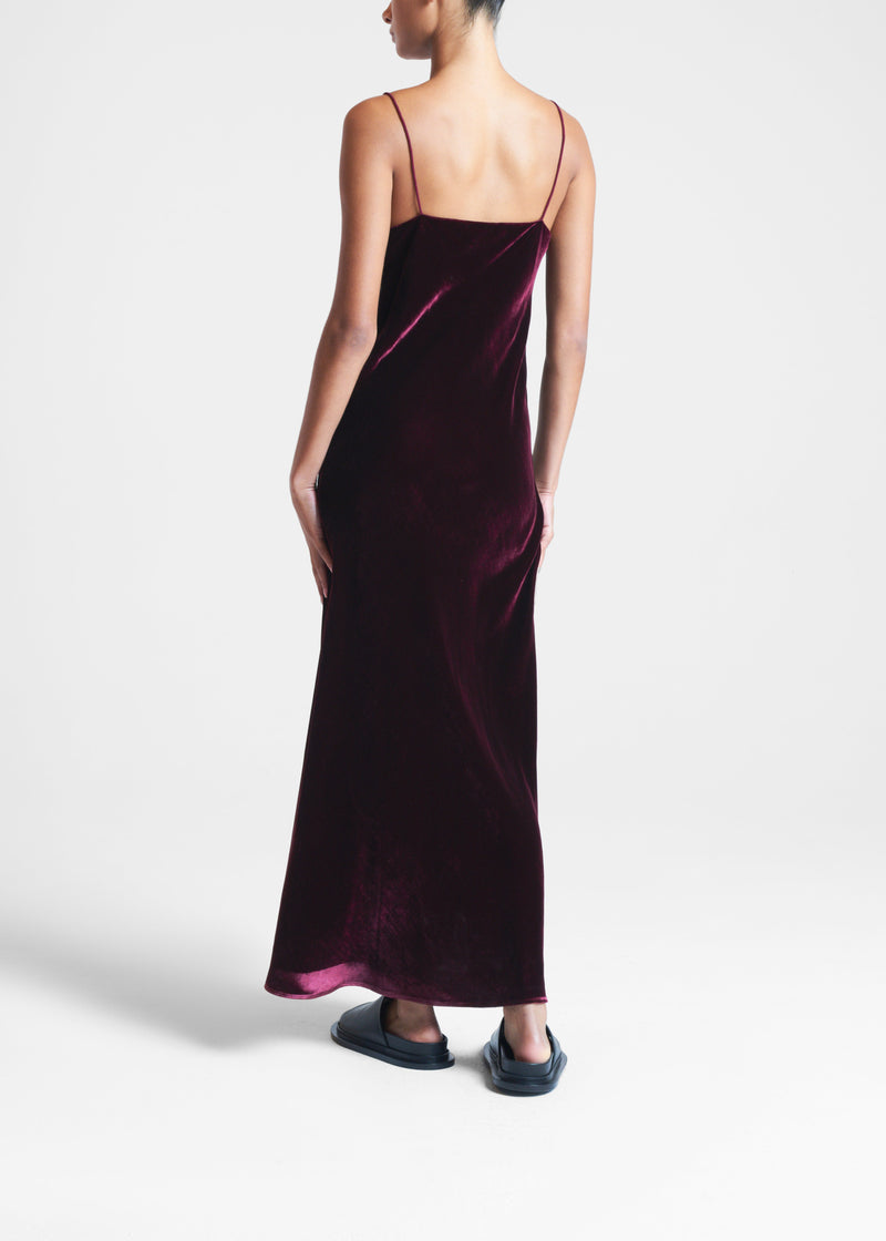 Lyon Mulberry Velvet Dress