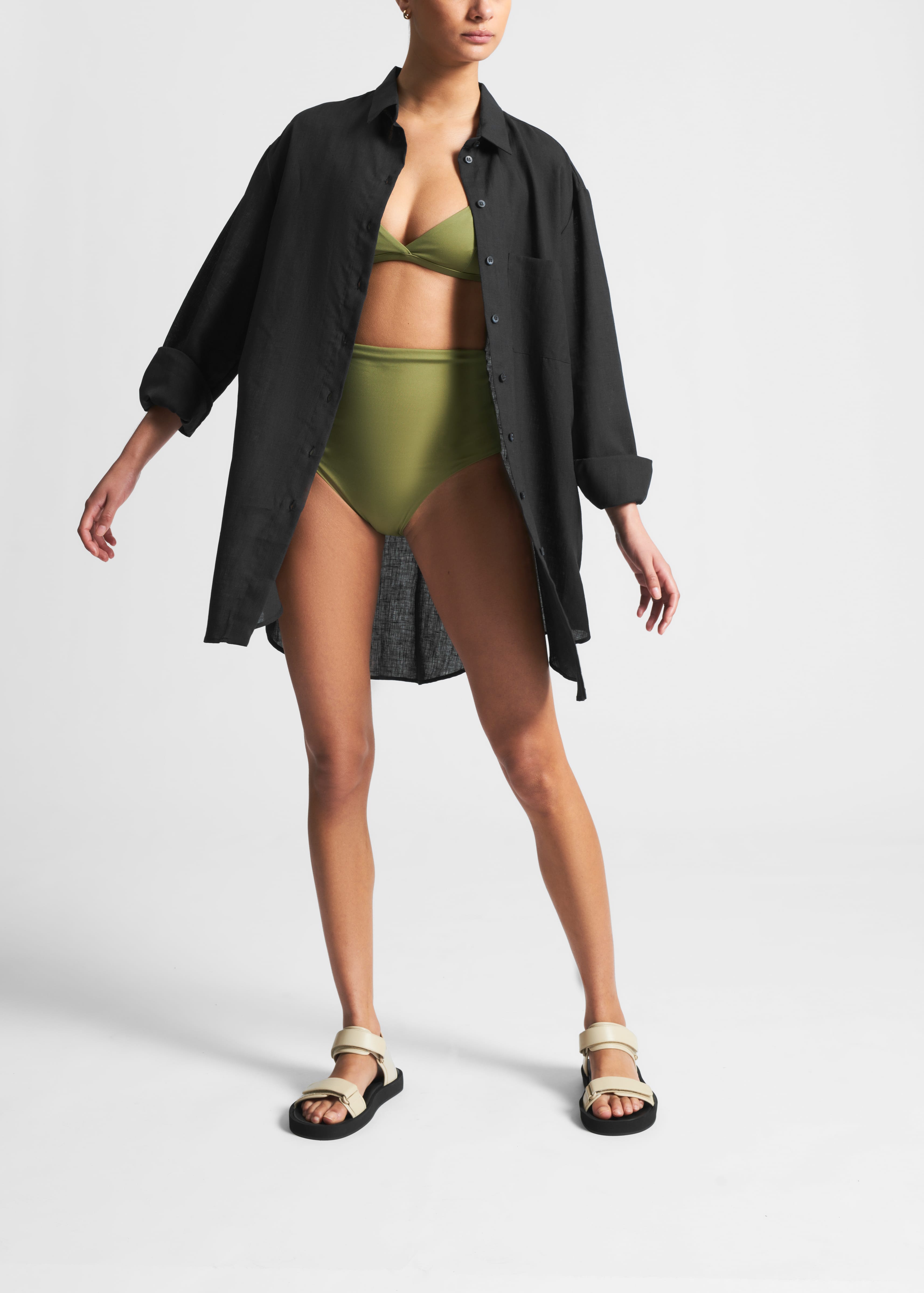 Deia Bikini Bottom Moss Green