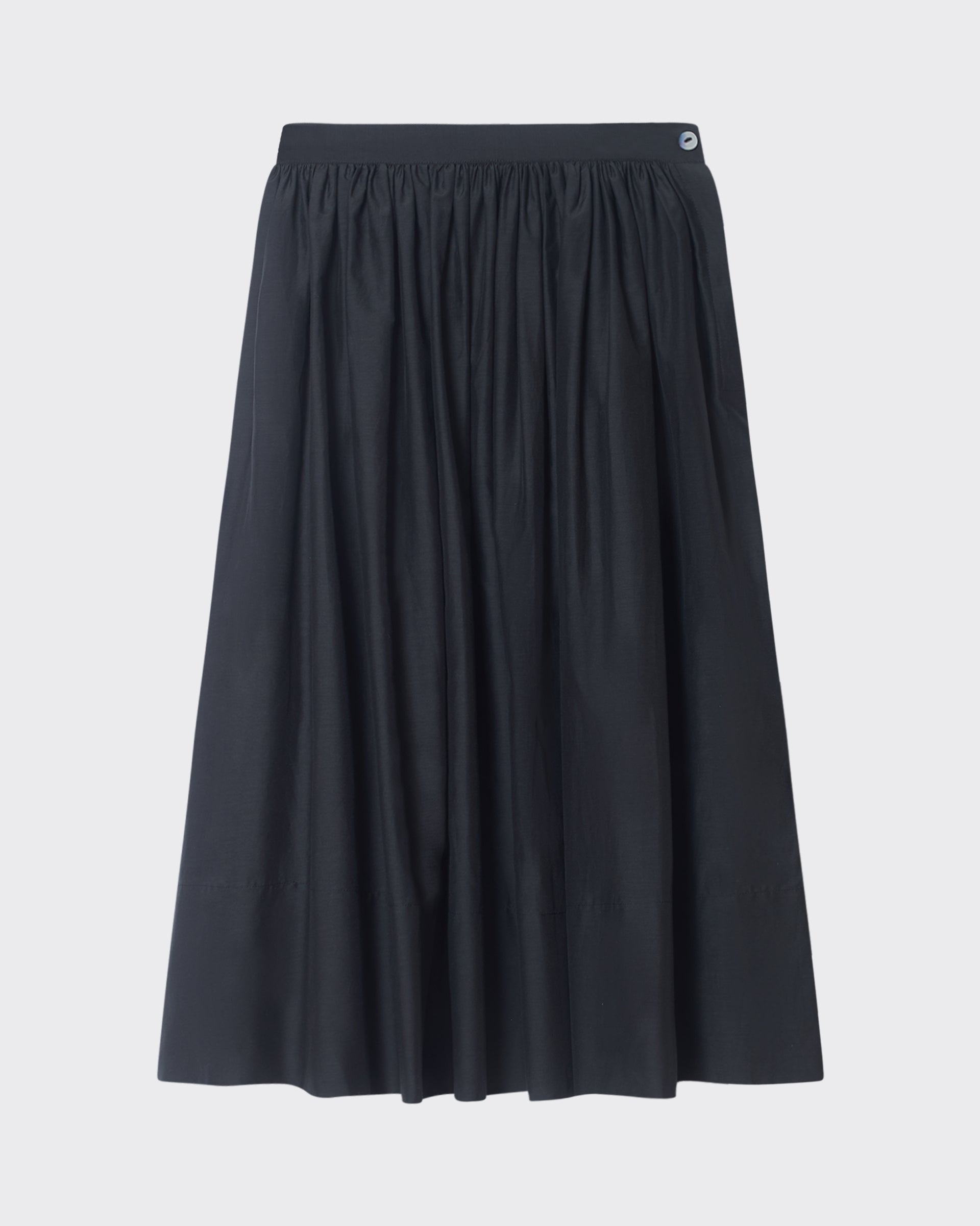 Paros Skirt Dusk Black Silk Cotton Voile