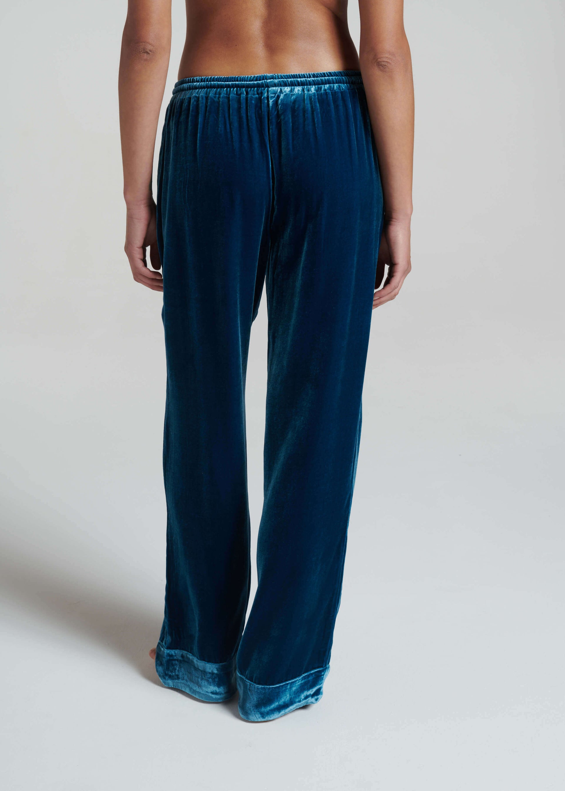 Aurelia Trouser Topaz Silk Velvet