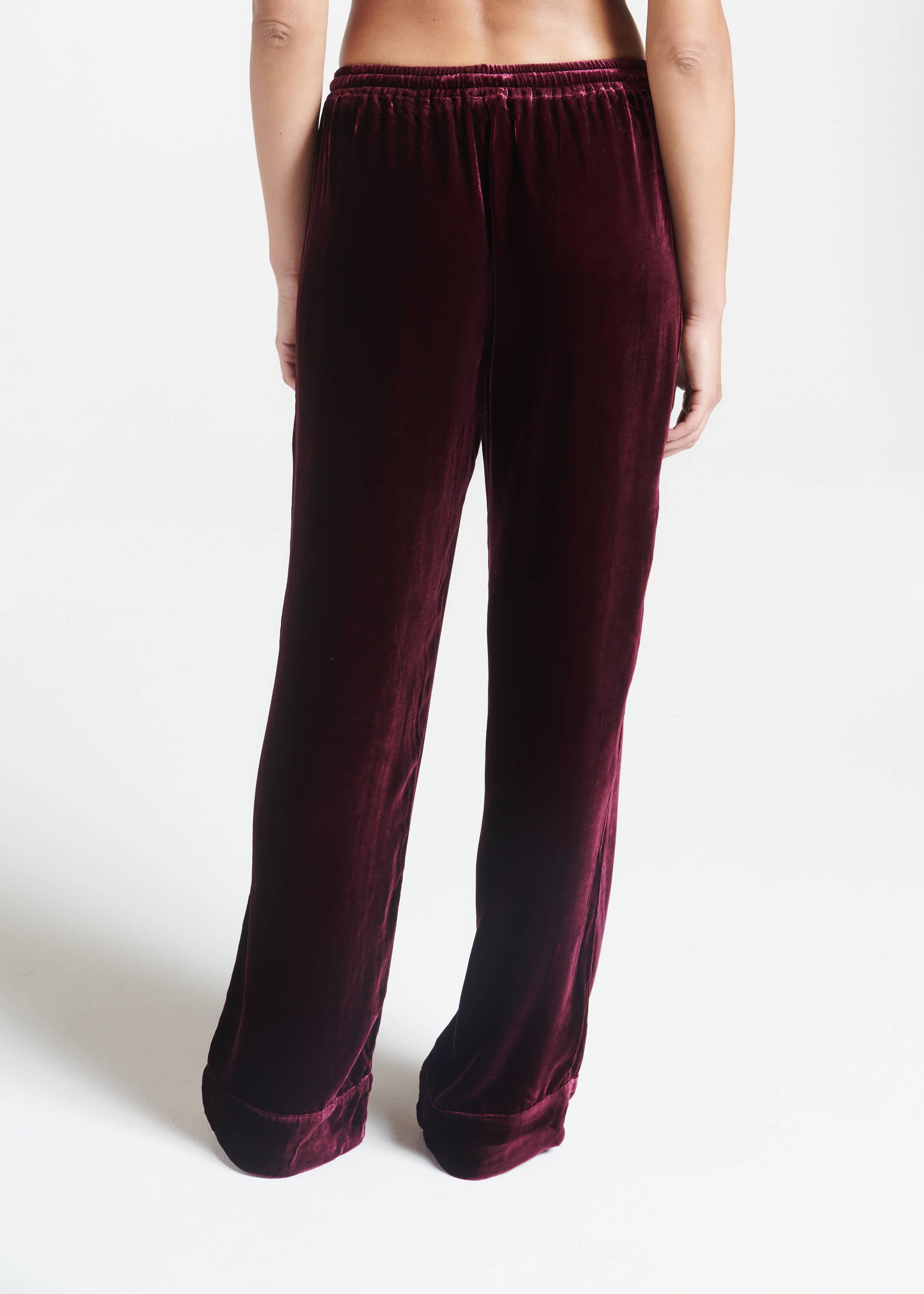 Aurelia Trouser Mulberry Silk Velvet