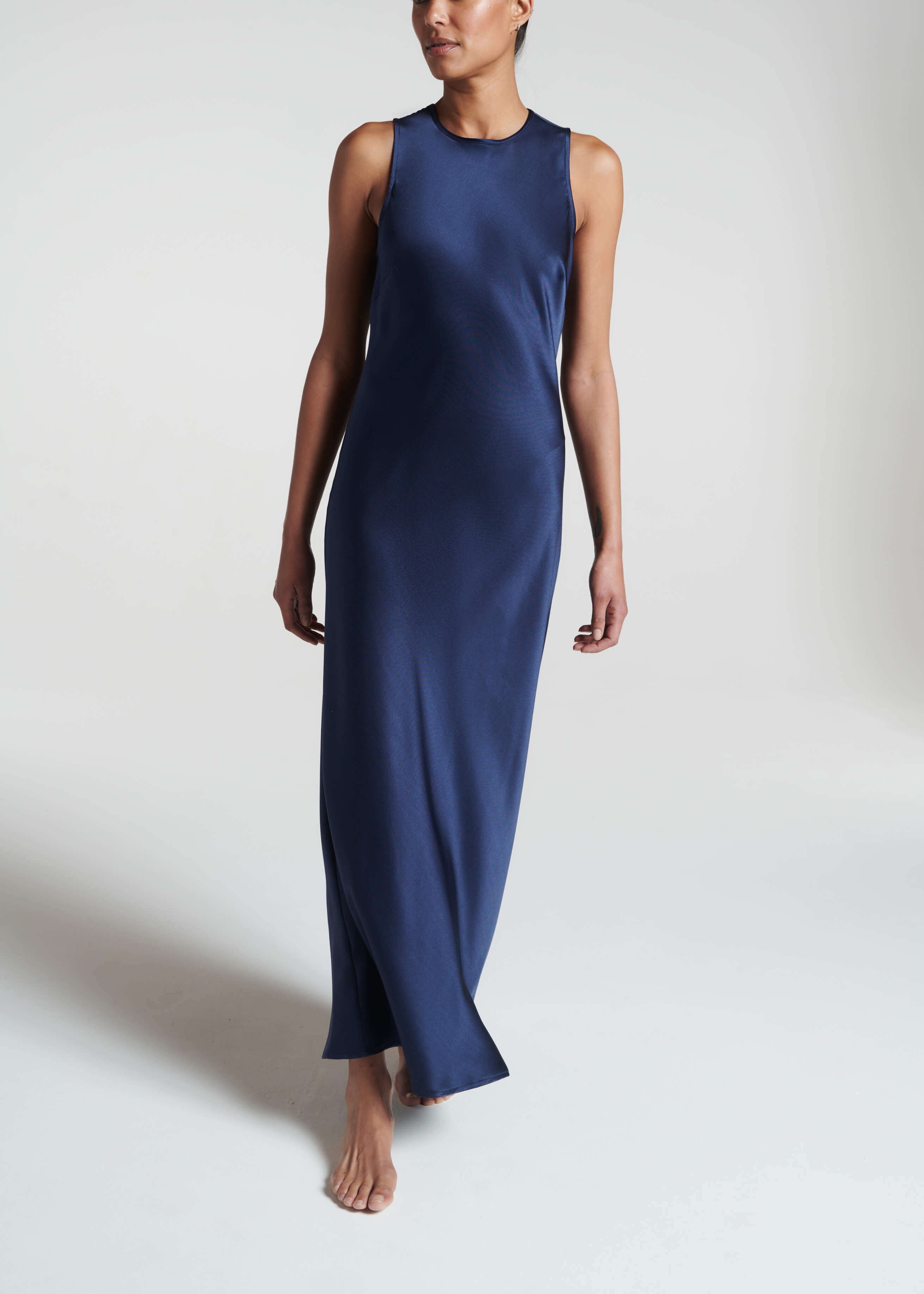 asceno long neck tie dress