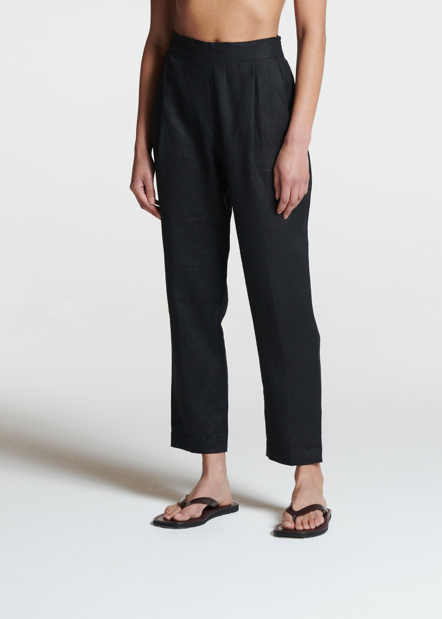 Andon Trouser Black Linen
