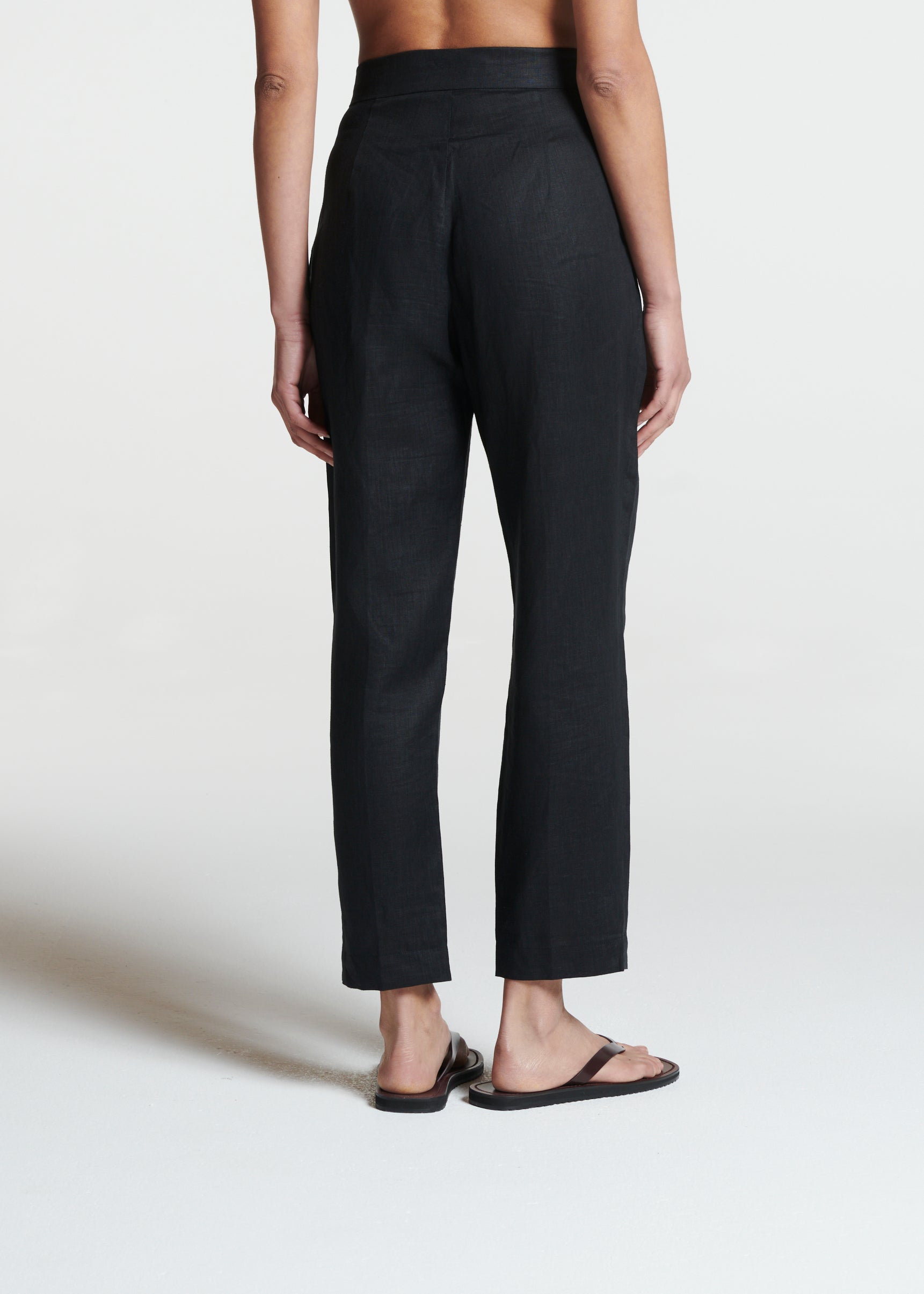 Andon Trouser Black Linen