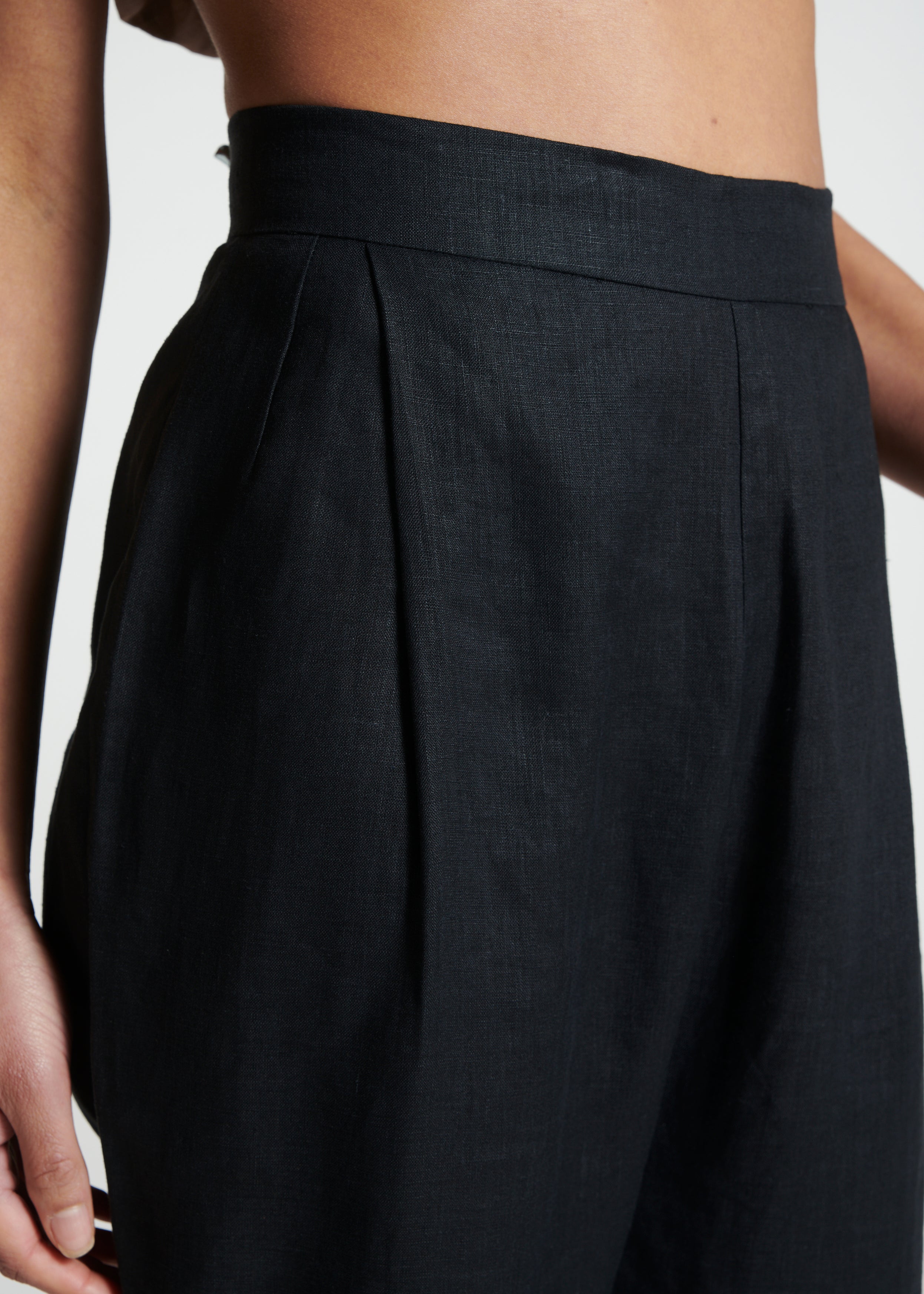 Andon Trouser Black Linen
