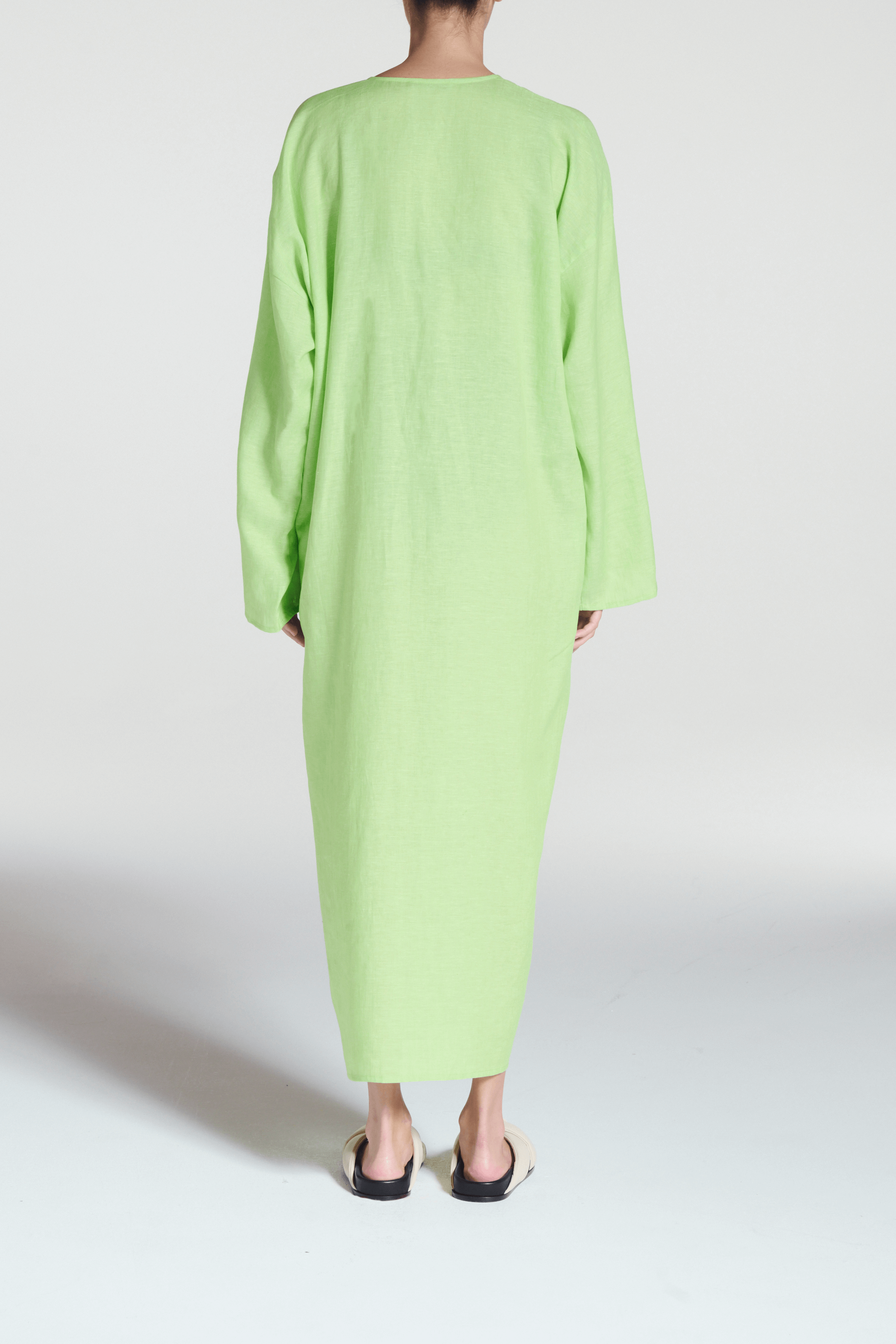 Lorenzo Robe Citrus Green Linen