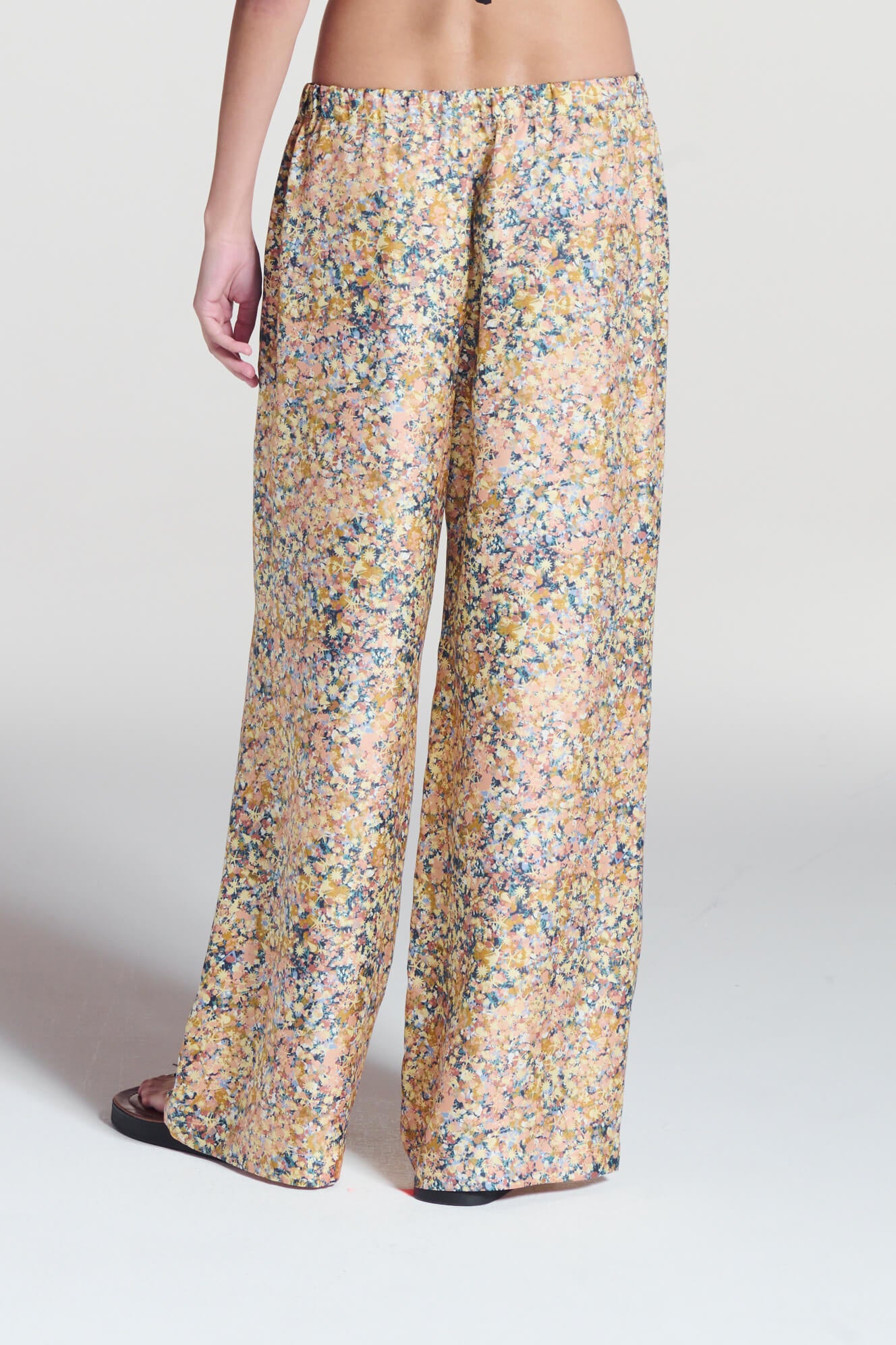 Isola Trouser Beachscape Tan Silk Twill