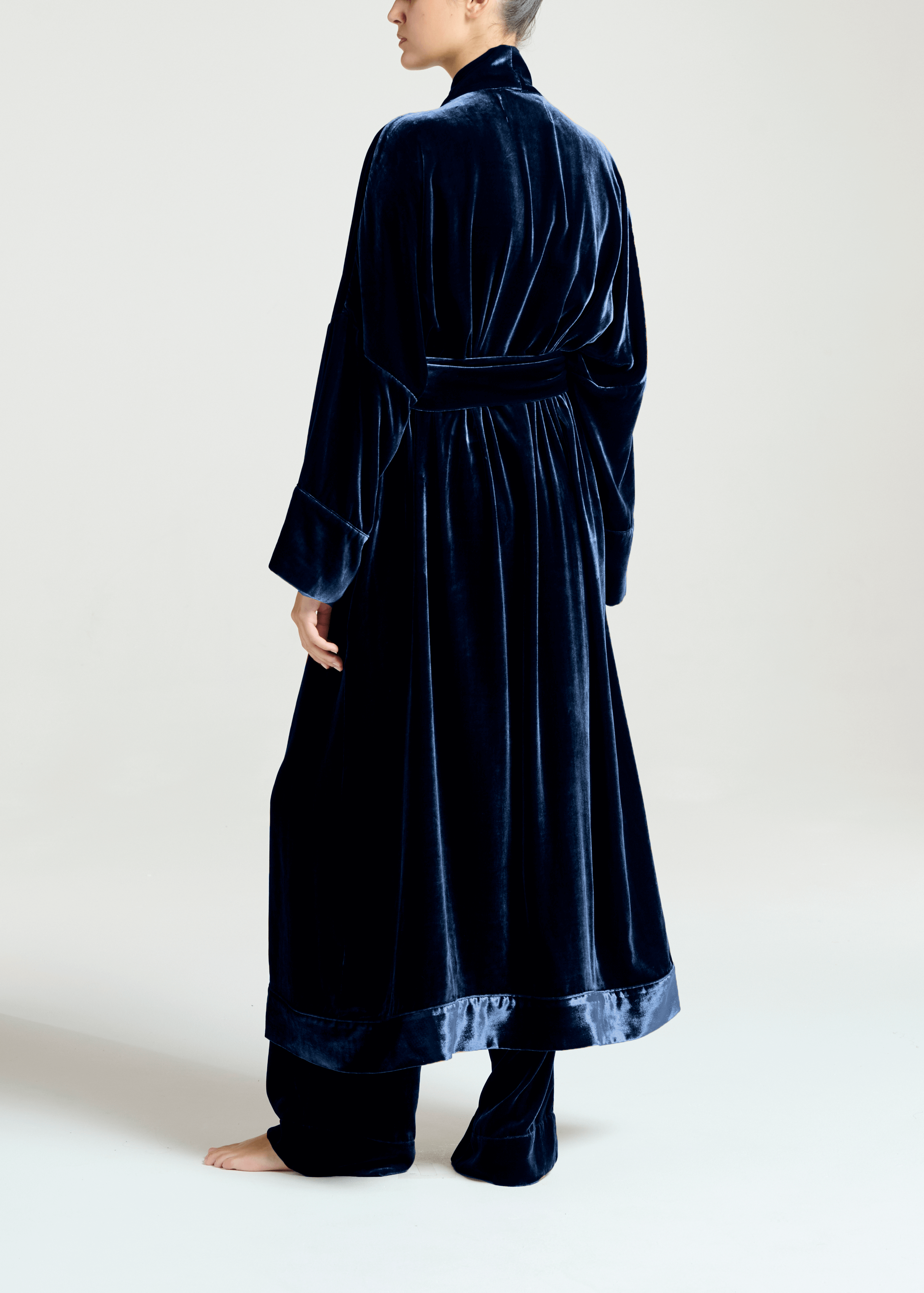 Athens Robe Midnight Viscose Velvet