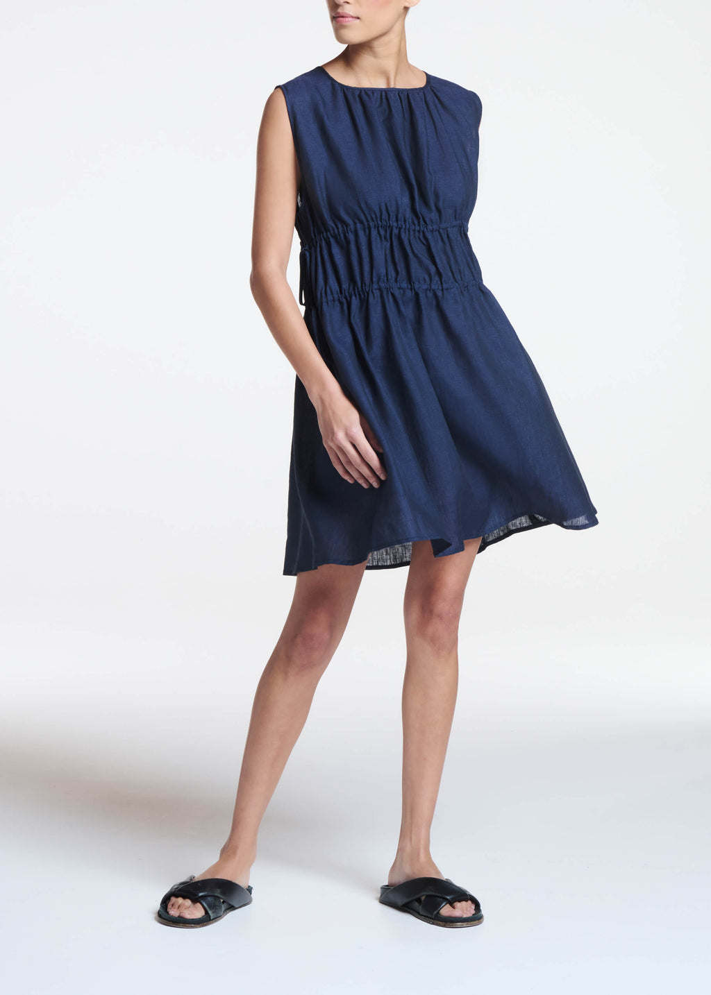 Como Dress Ocean Linen