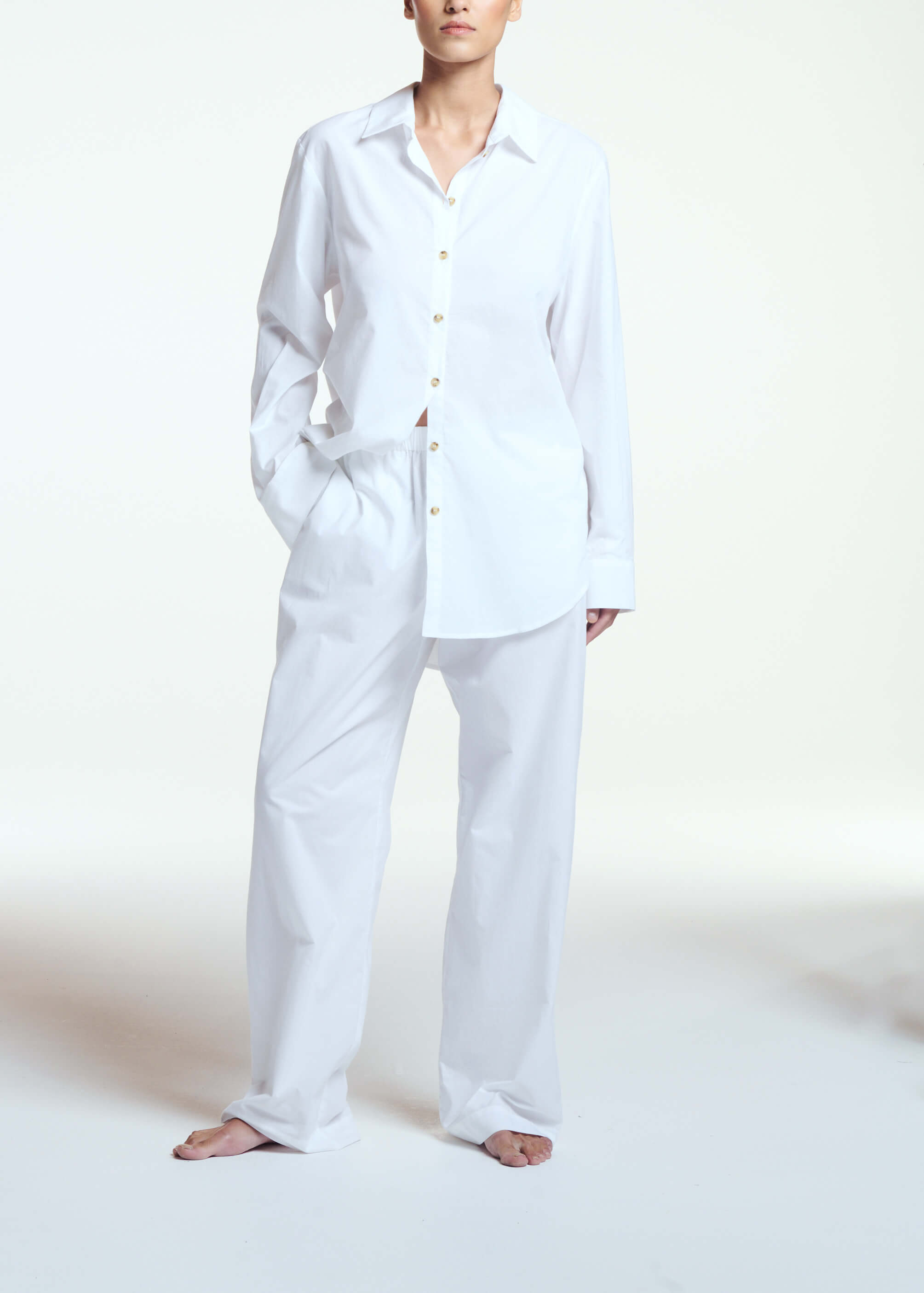 Rosa Trouser White Cotton