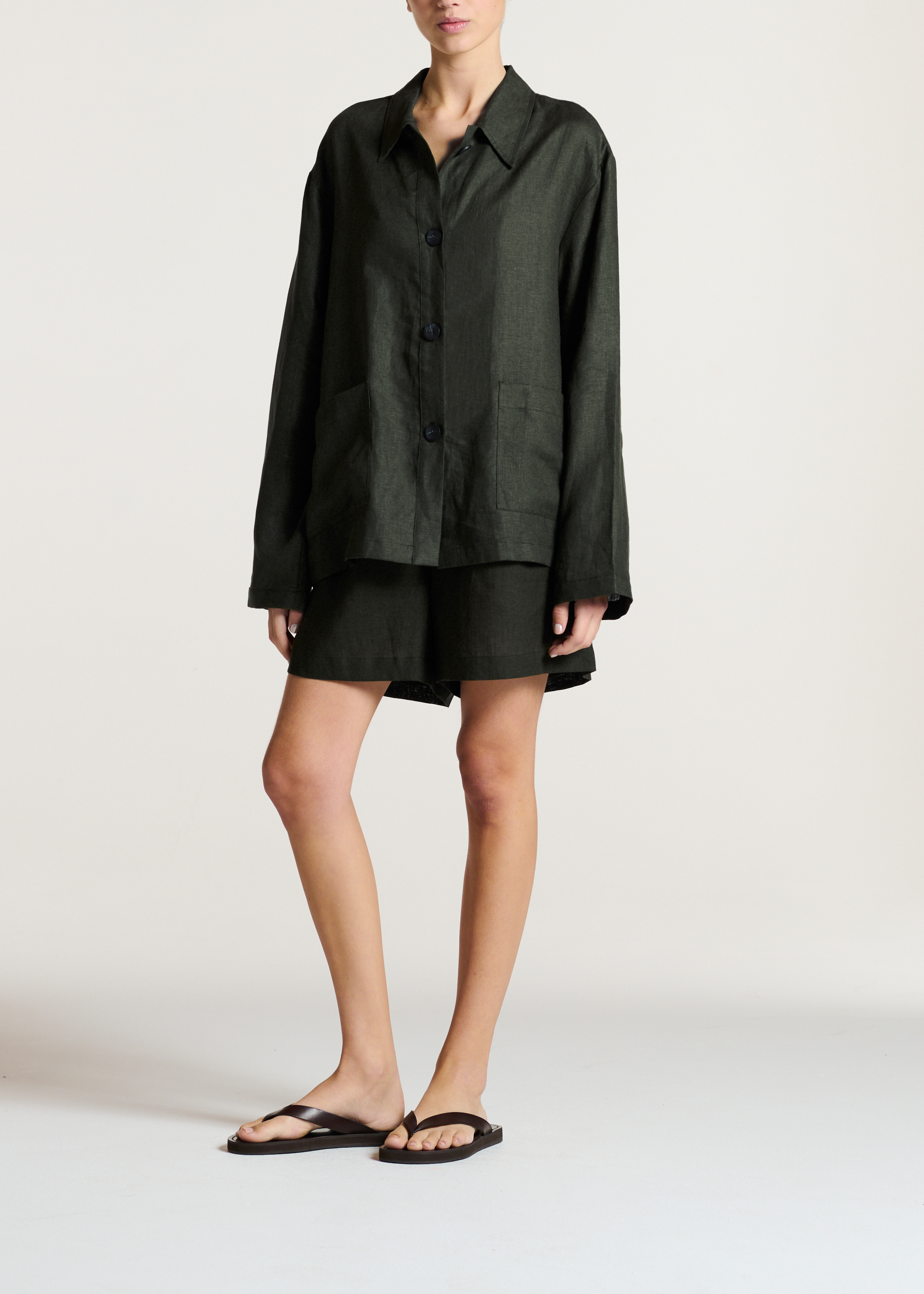 Valera Jacket Sea Moss Green Linen