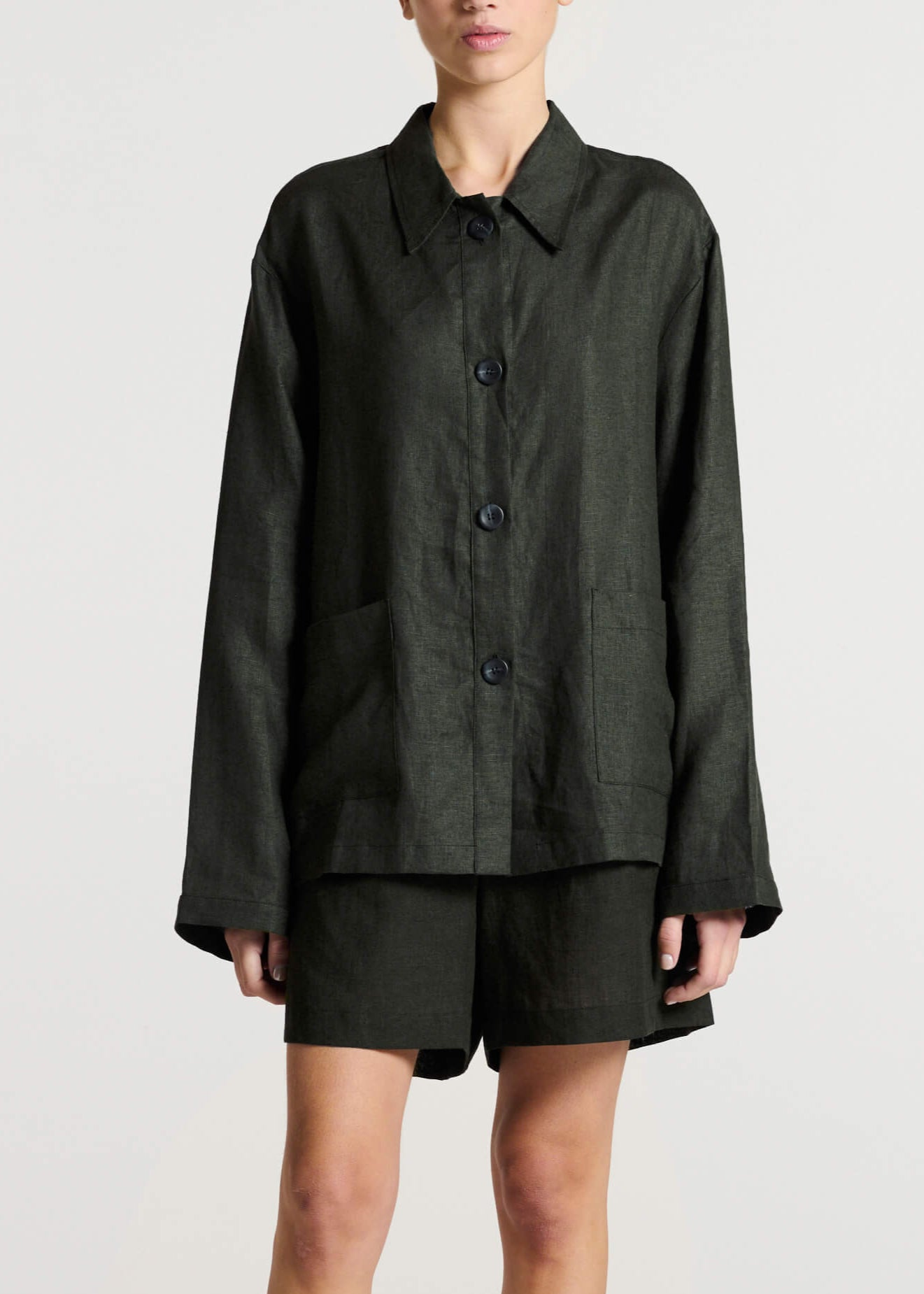 Valera Jacket Sea Moss Green Linen