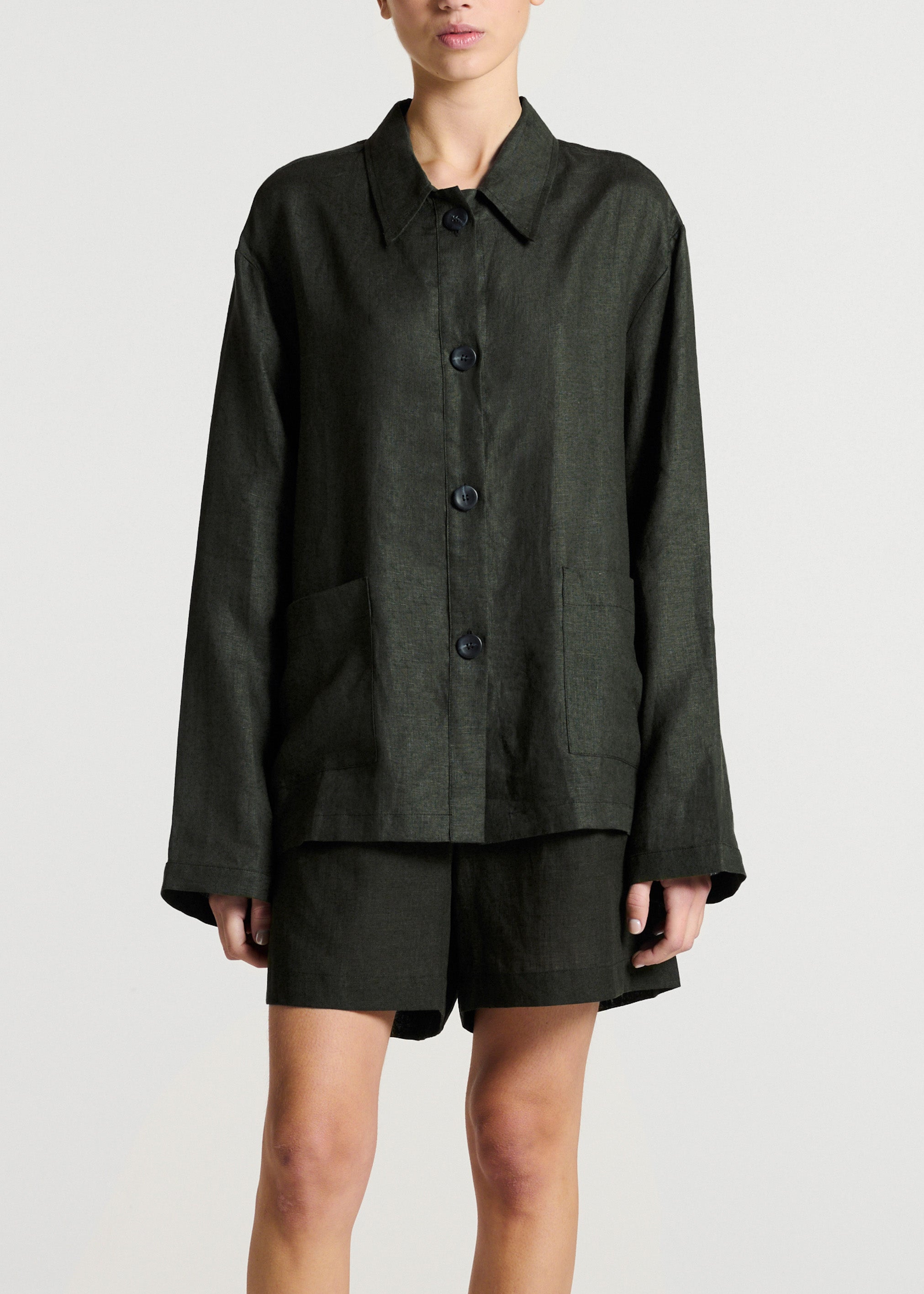 Valera Jacket Sea Moss Green Linen