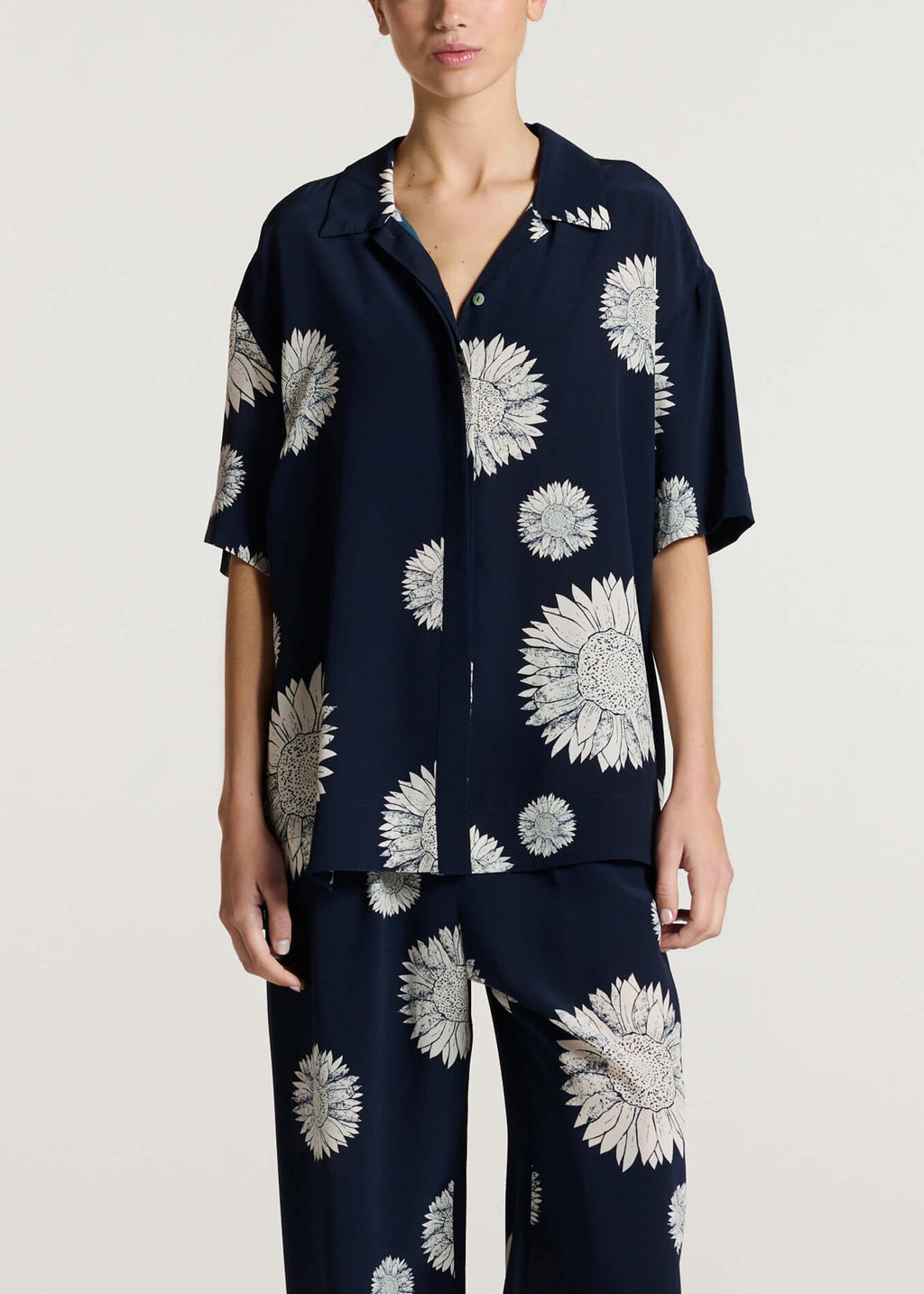 Montauk Shirt Sunflower Silk Crepe