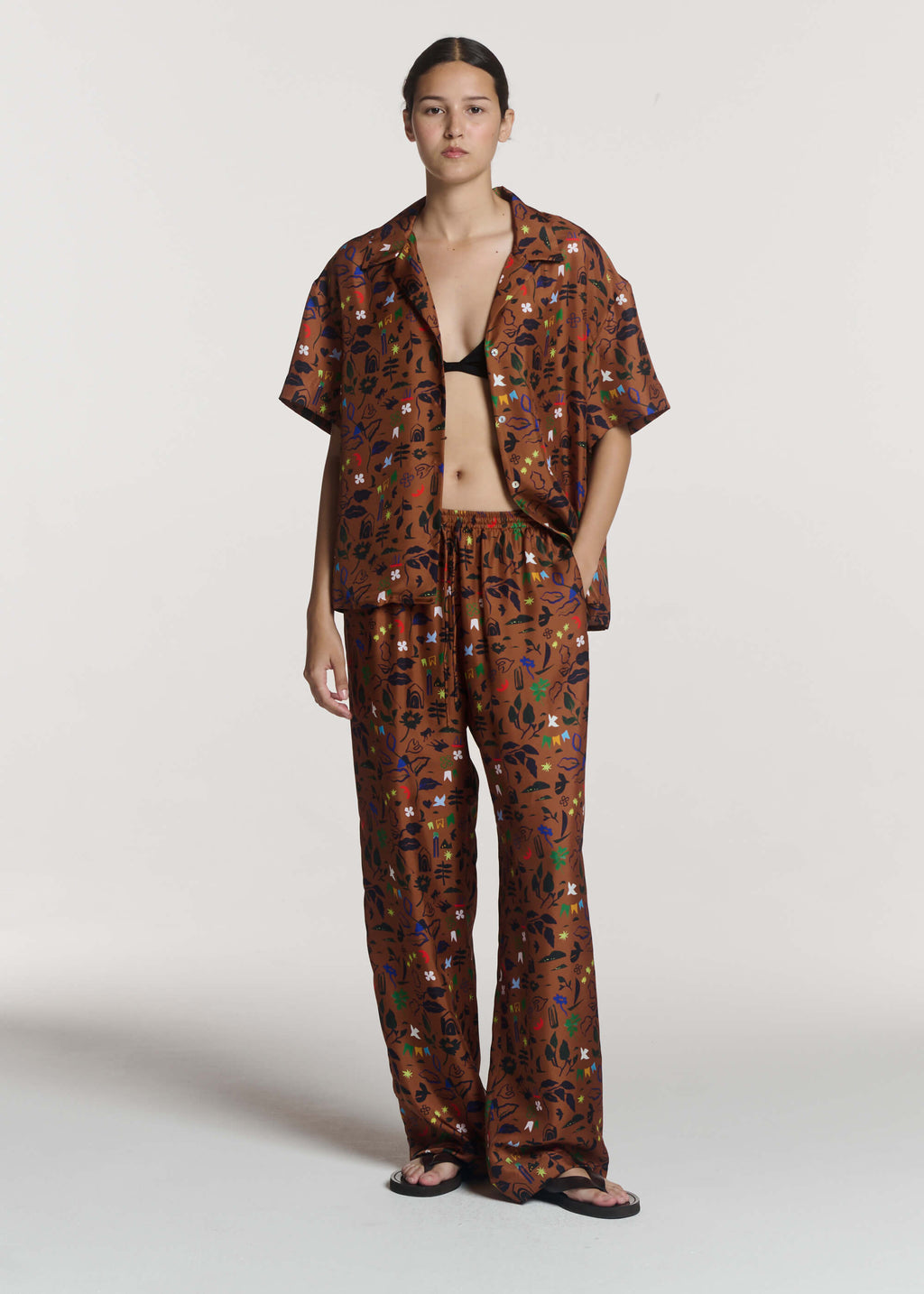 Aurelia Trouser Surreal Silhouette Silk Twill