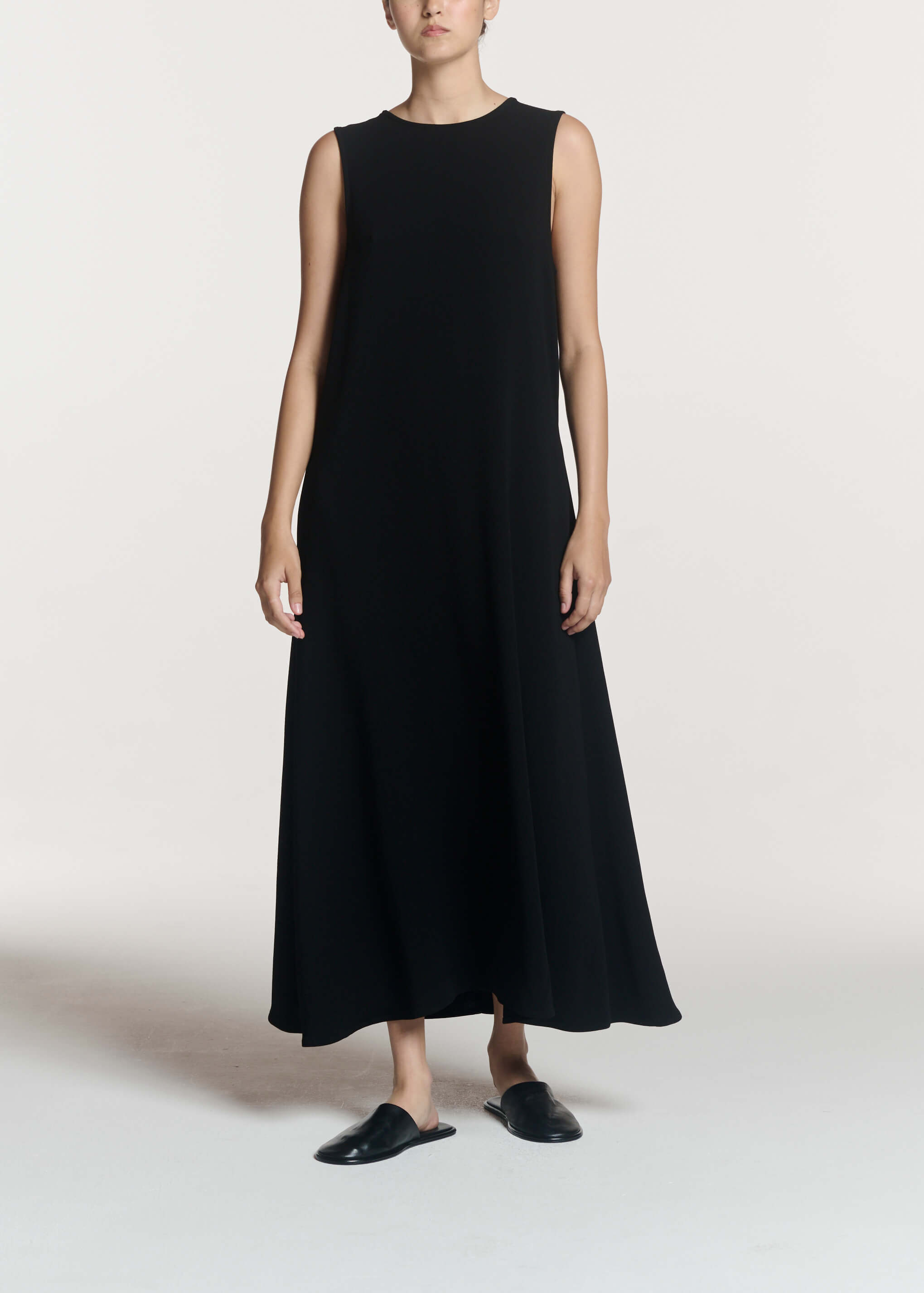 Siena Dress Black Viscose Crepe