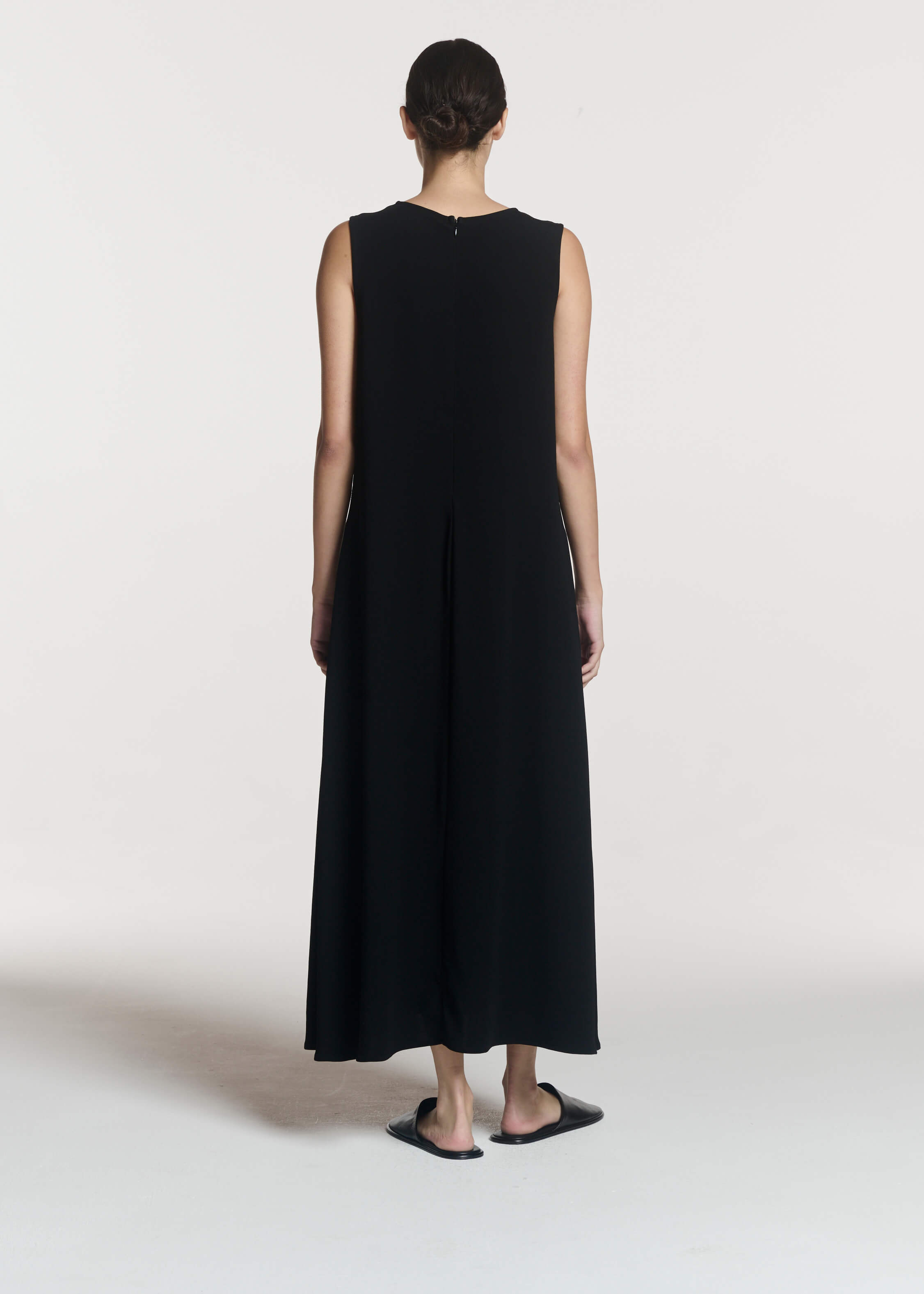 Siena Dress Black Viscose Crepe