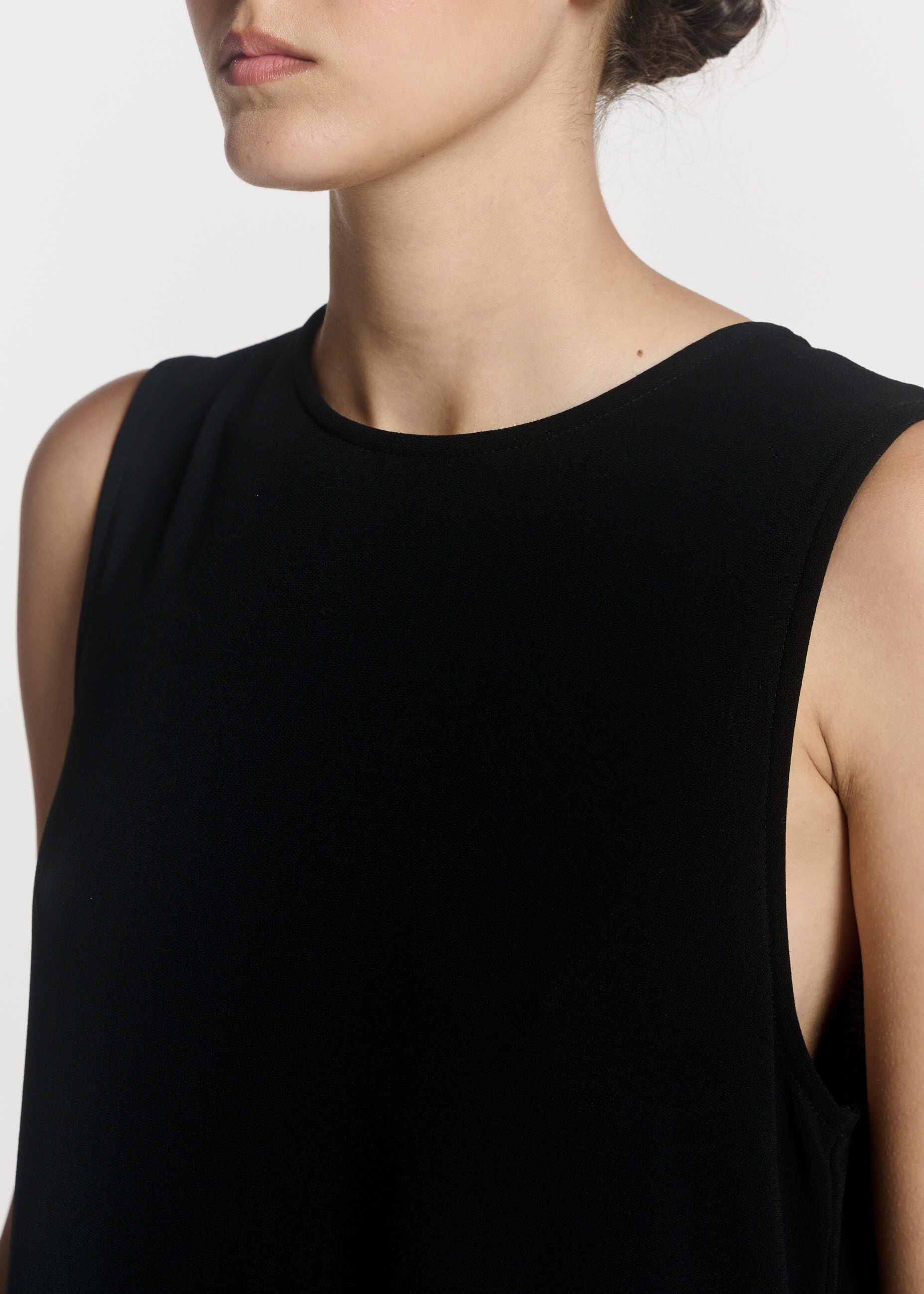 Siena Dress Black Viscose Crepe