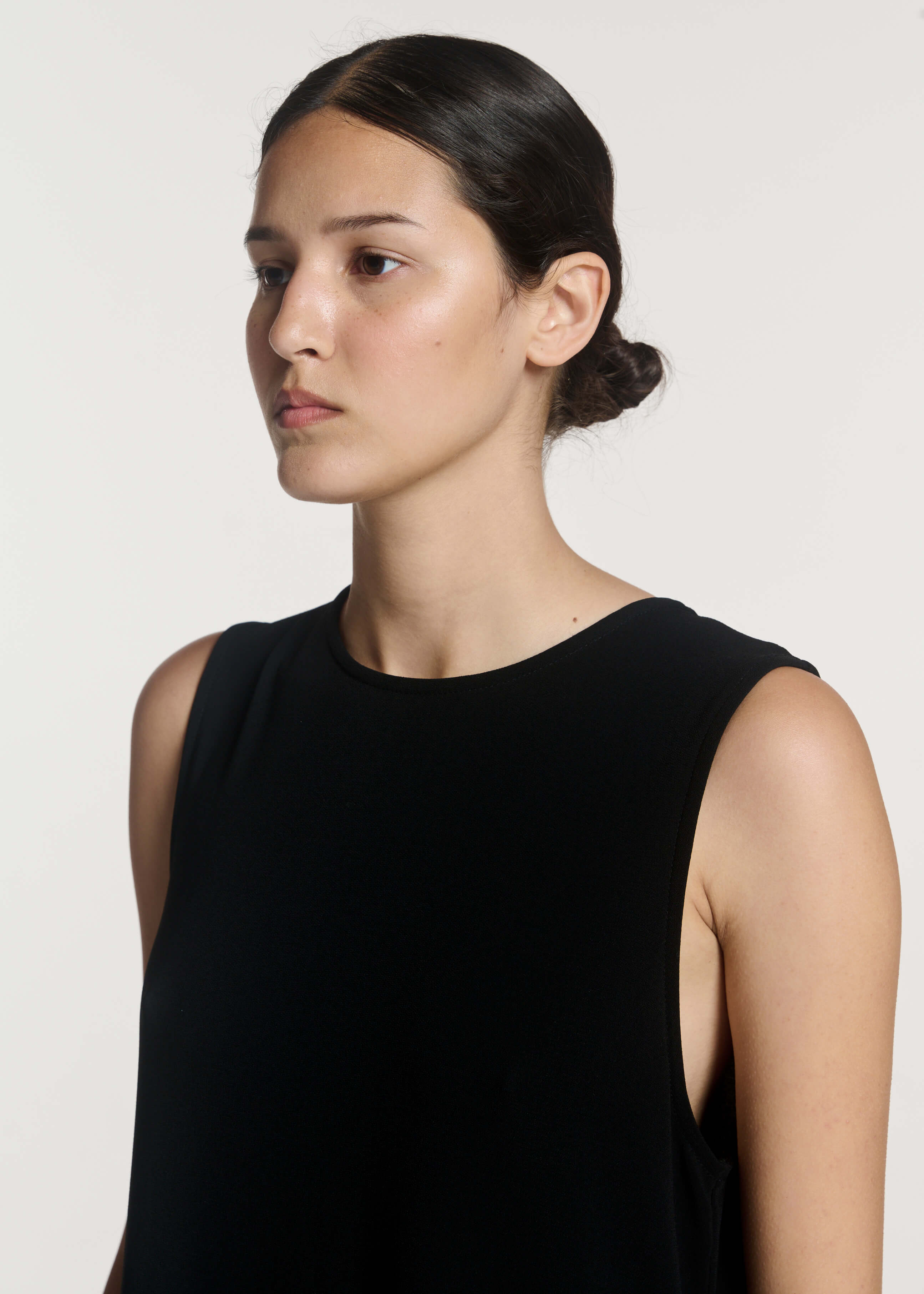 Siena Dress Black Viscose Crepe