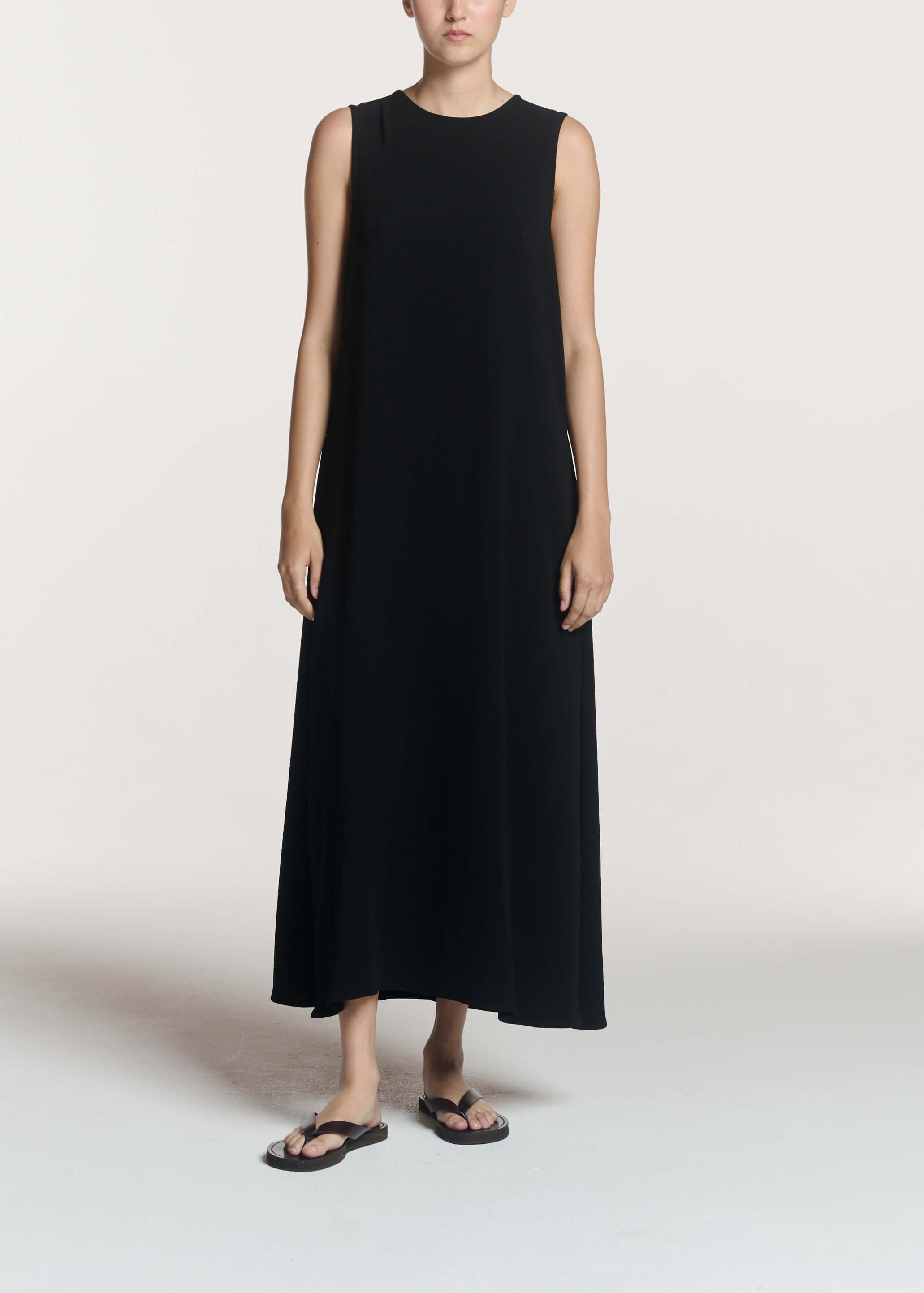 Siena Dress Black Viscose Crepe