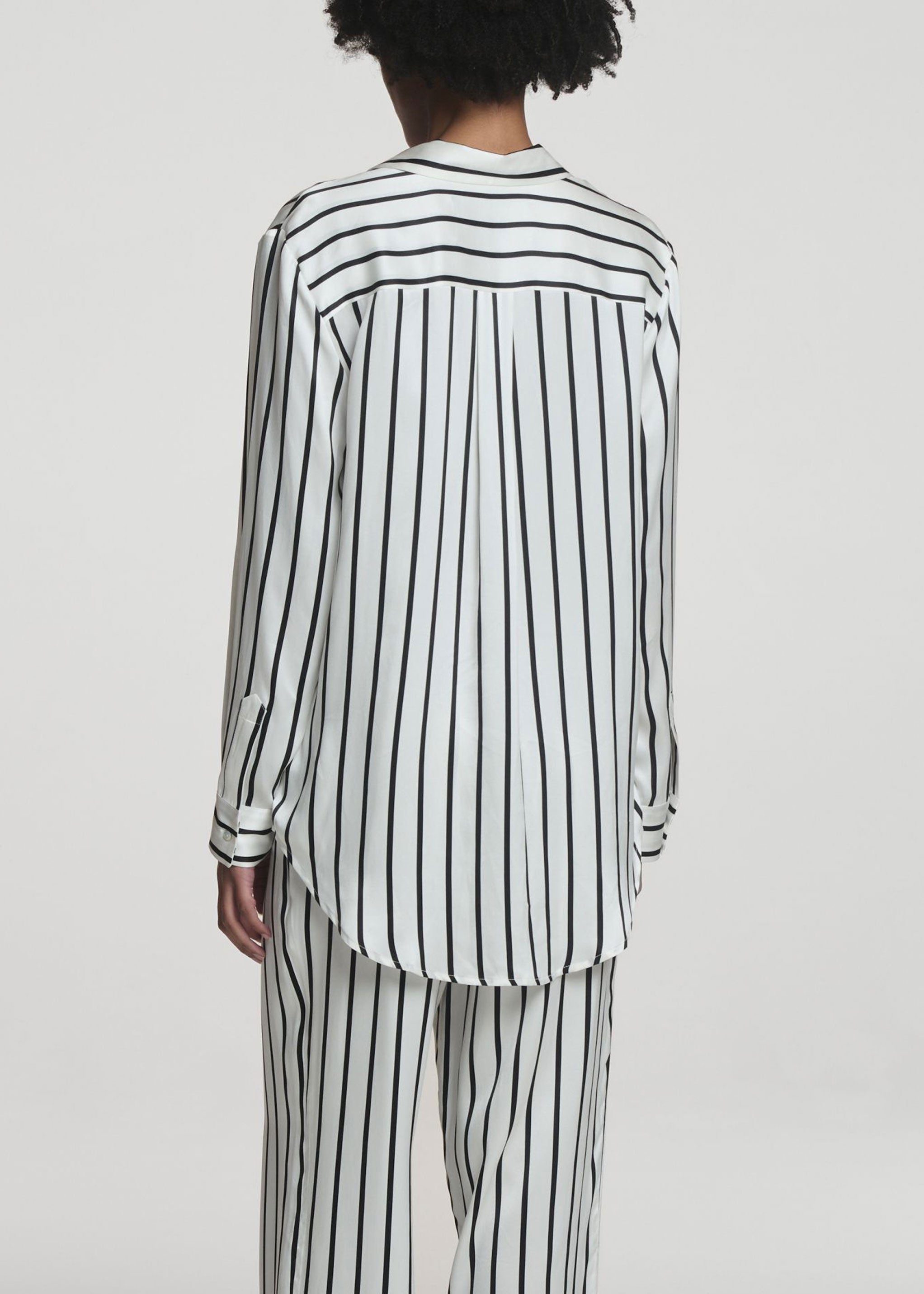 London Shirt Jet Black Silk