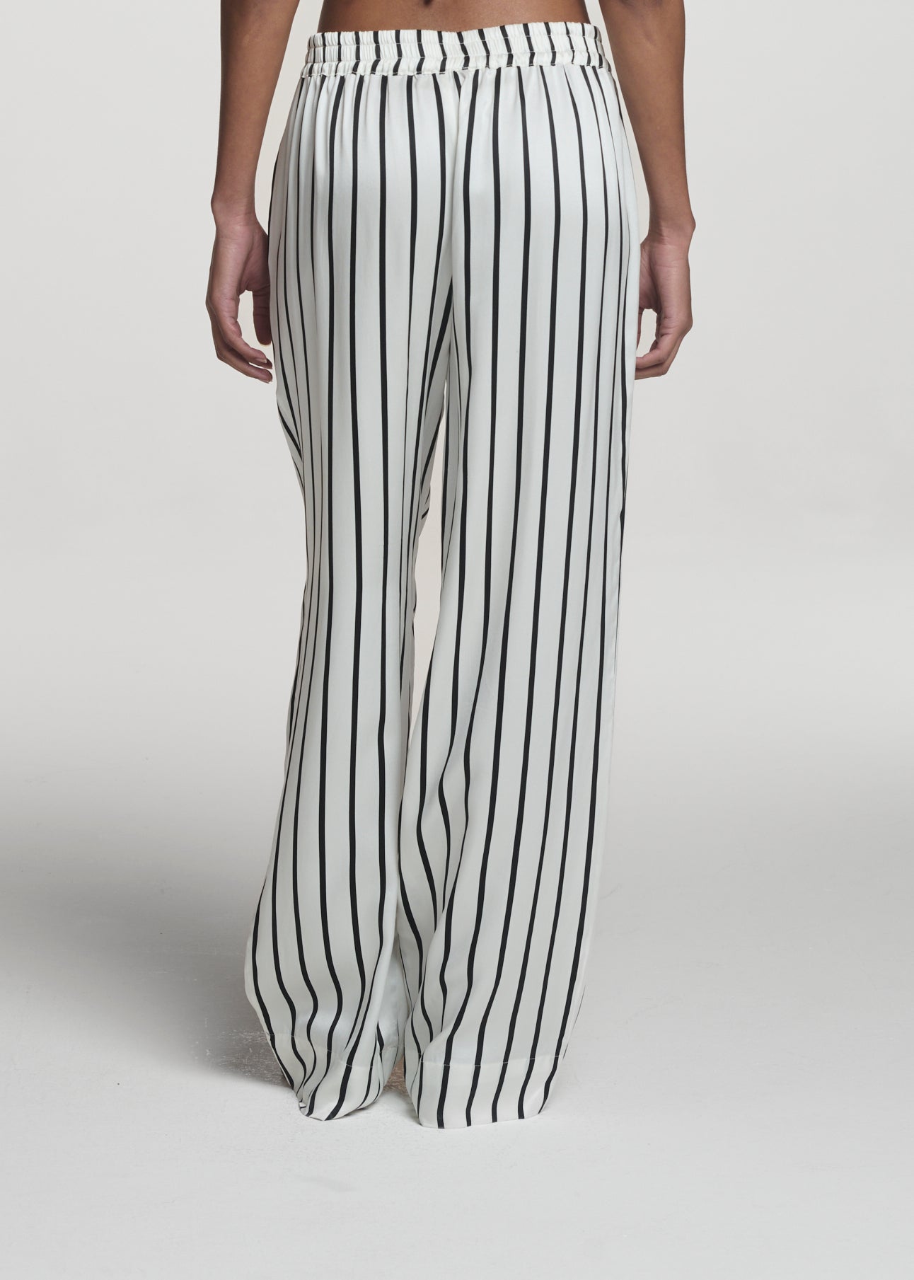 London Trouser Jet Black Silk