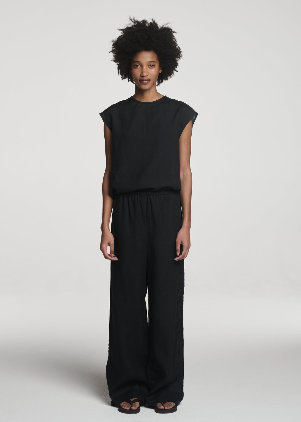 Dasha Sleeveless Top Organic Linen