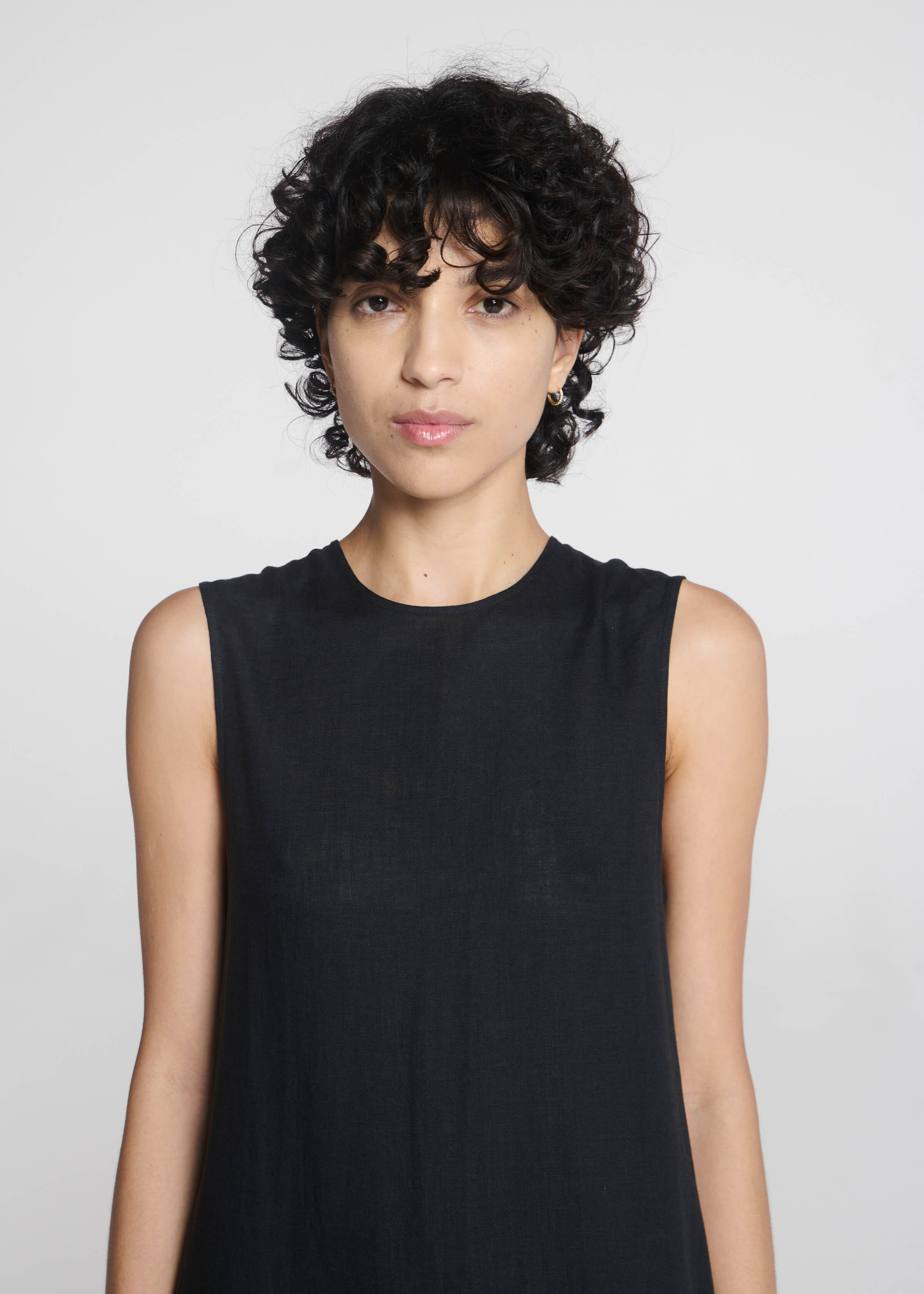 Tallin Maxi Dress Black Linen