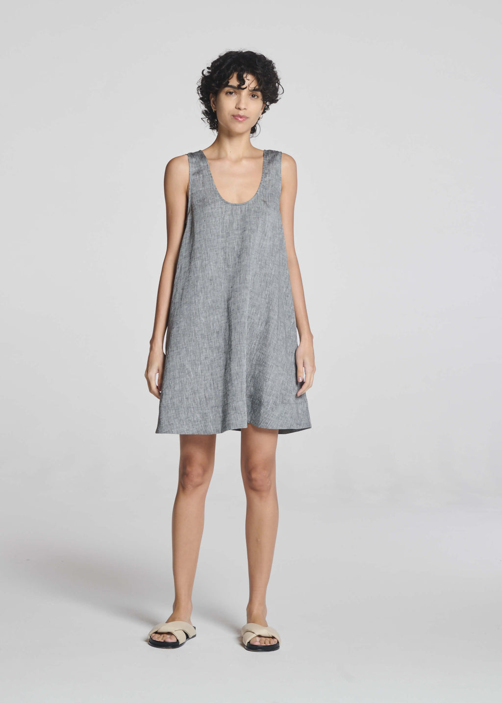 Sicily Dress Heathered Linen