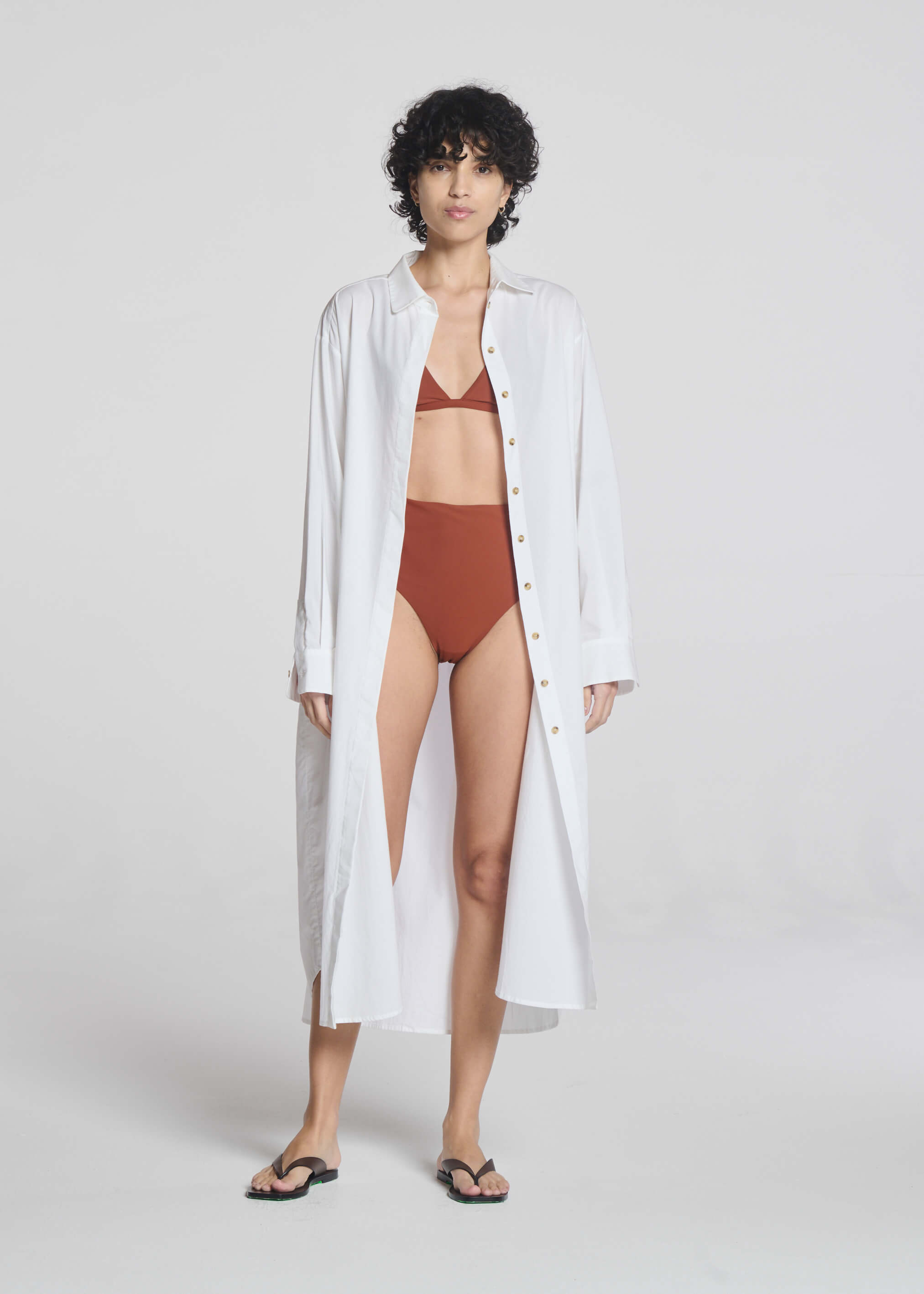 Allegra Shirt Dress White Cotton