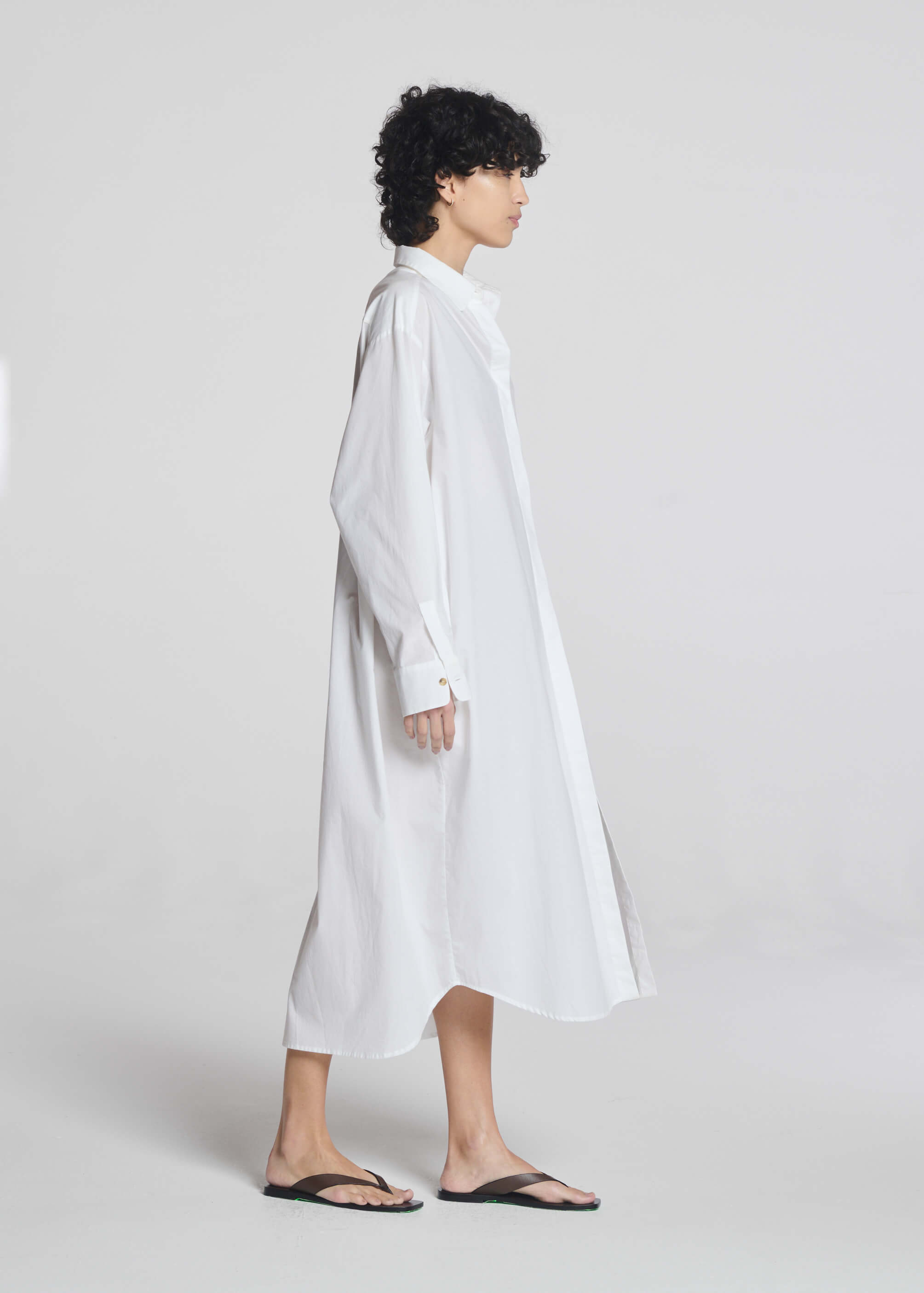 Allegra Shirt Dress White Cotton