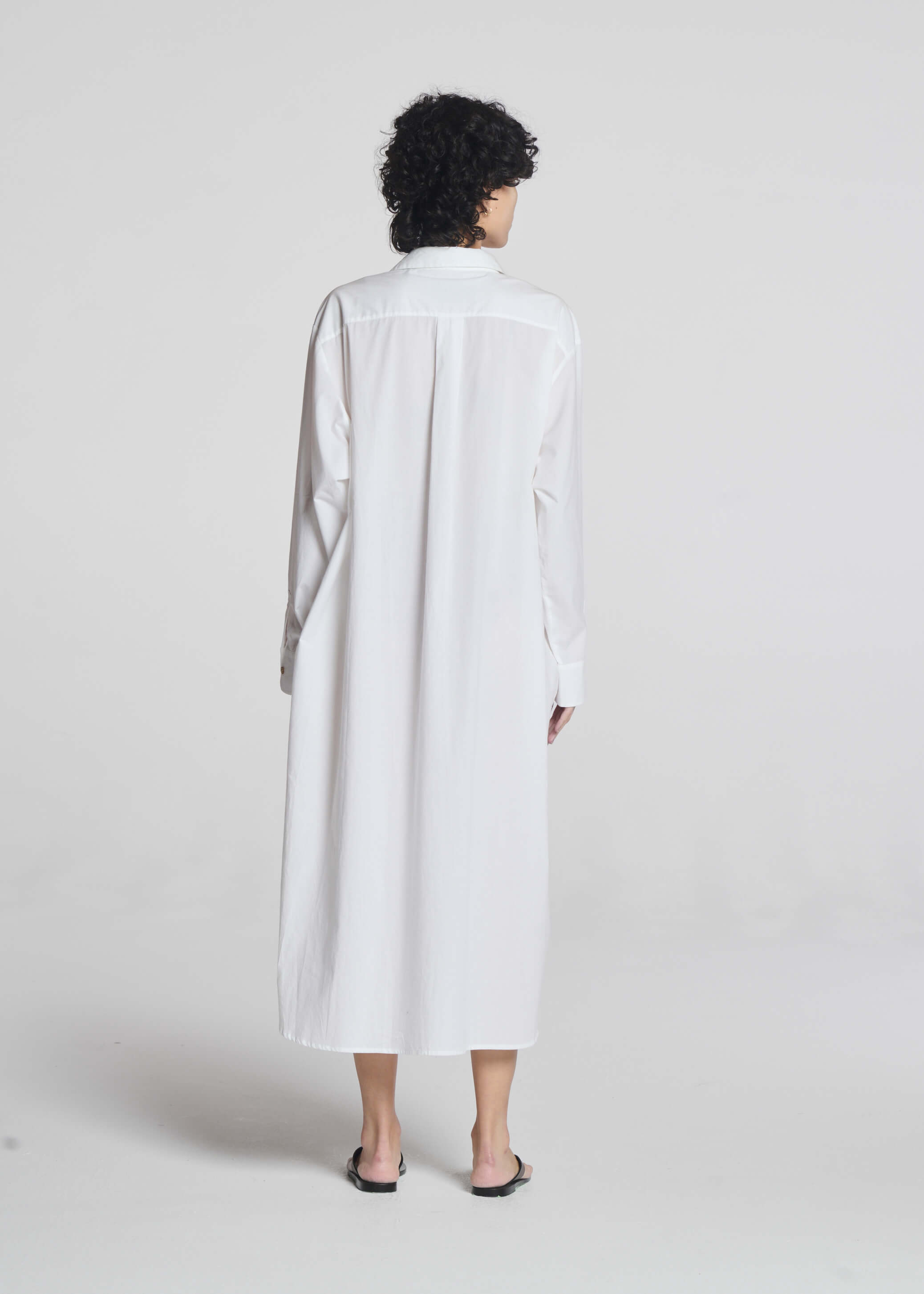Allegra Shirt Dress White Cotton