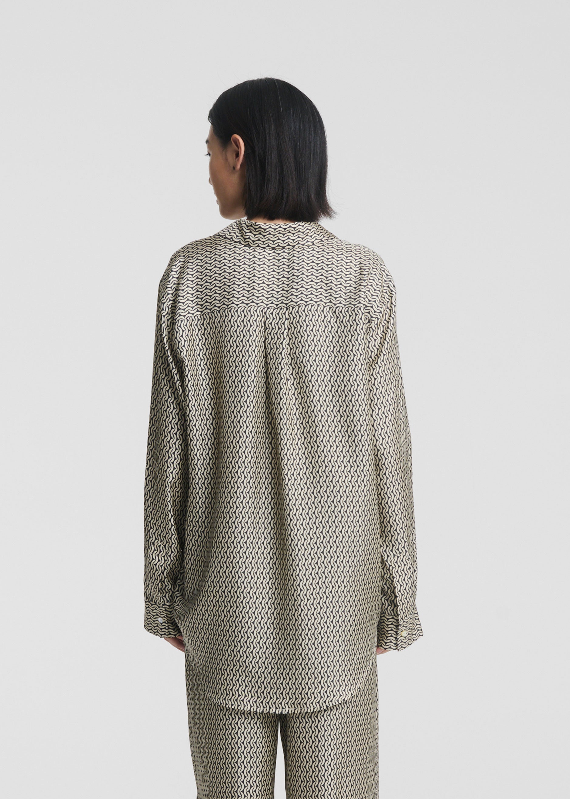 London Shirt Crescent Silk Twill