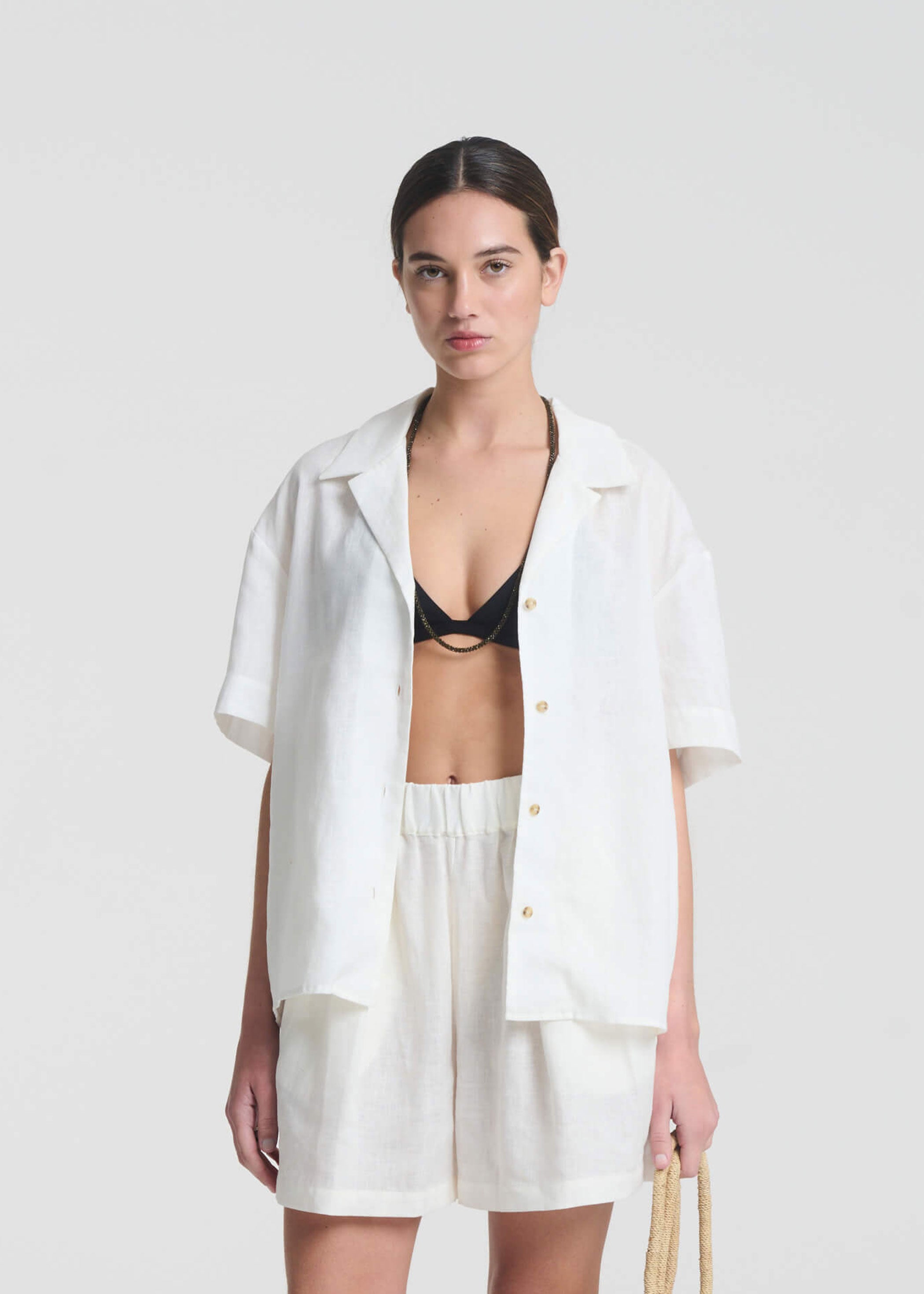 Prague Shirt Lemon Organic Linen