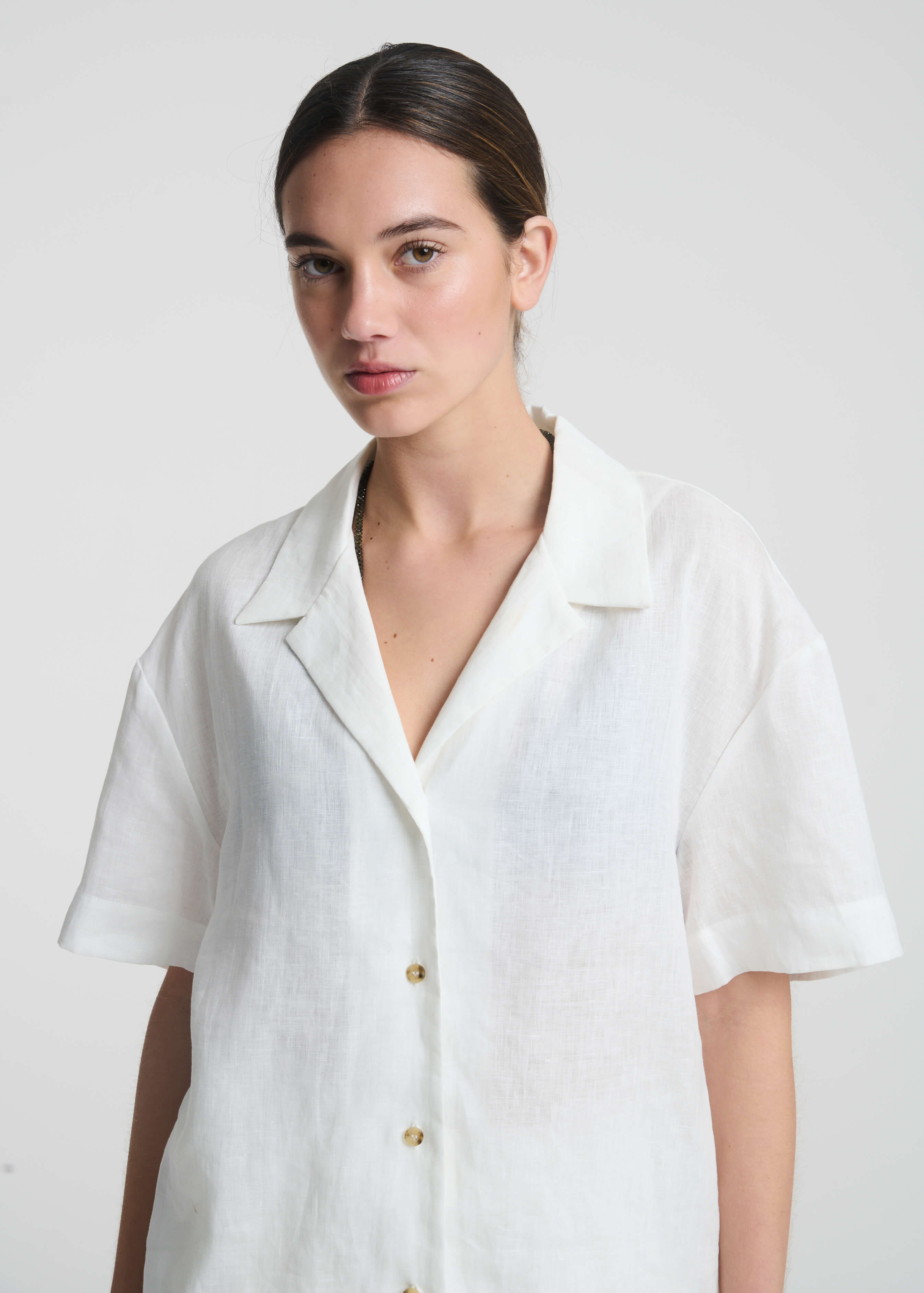 Prague Shirt Lemon Organic Linen