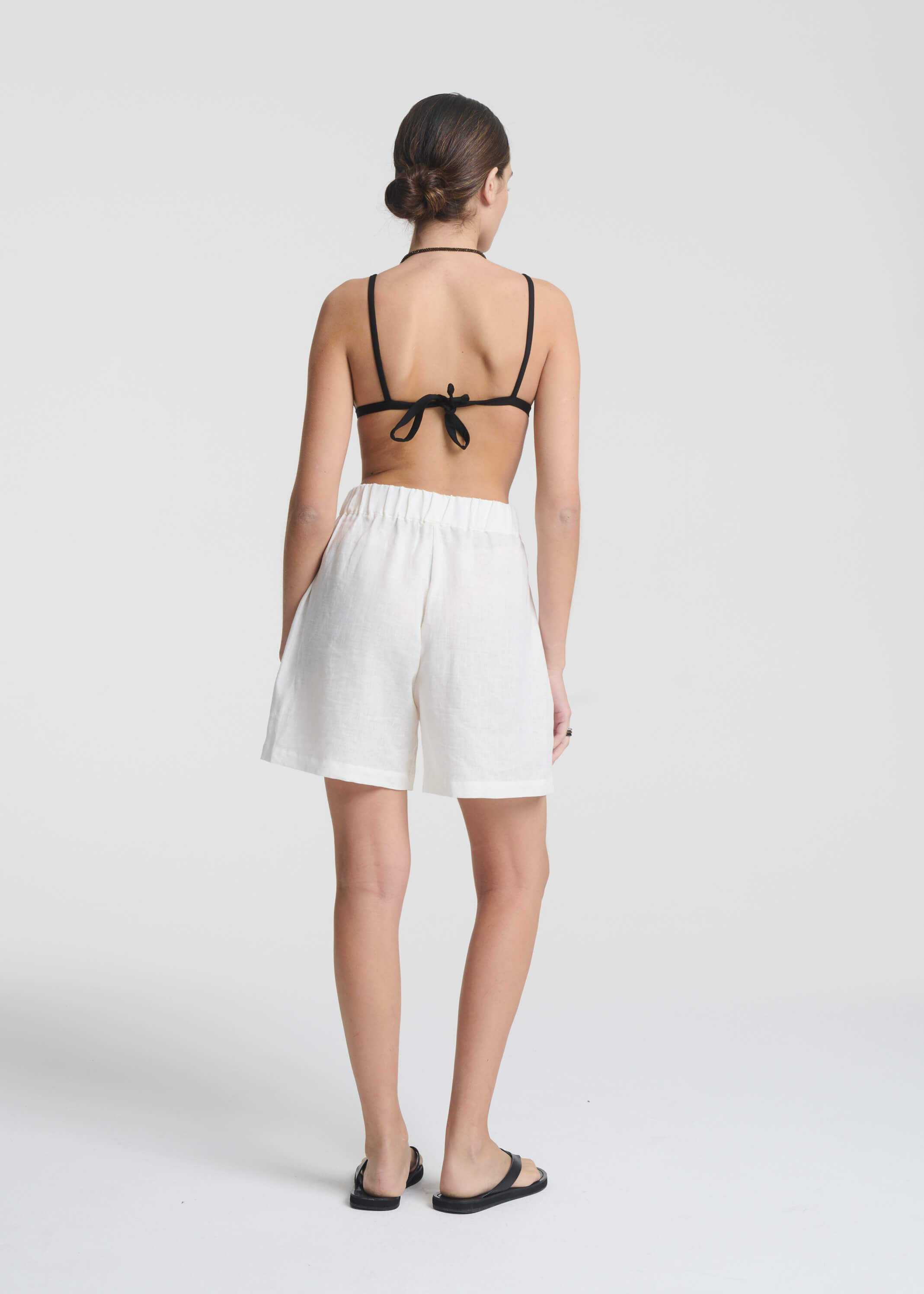 Zurich Short Lemon Organic Linen