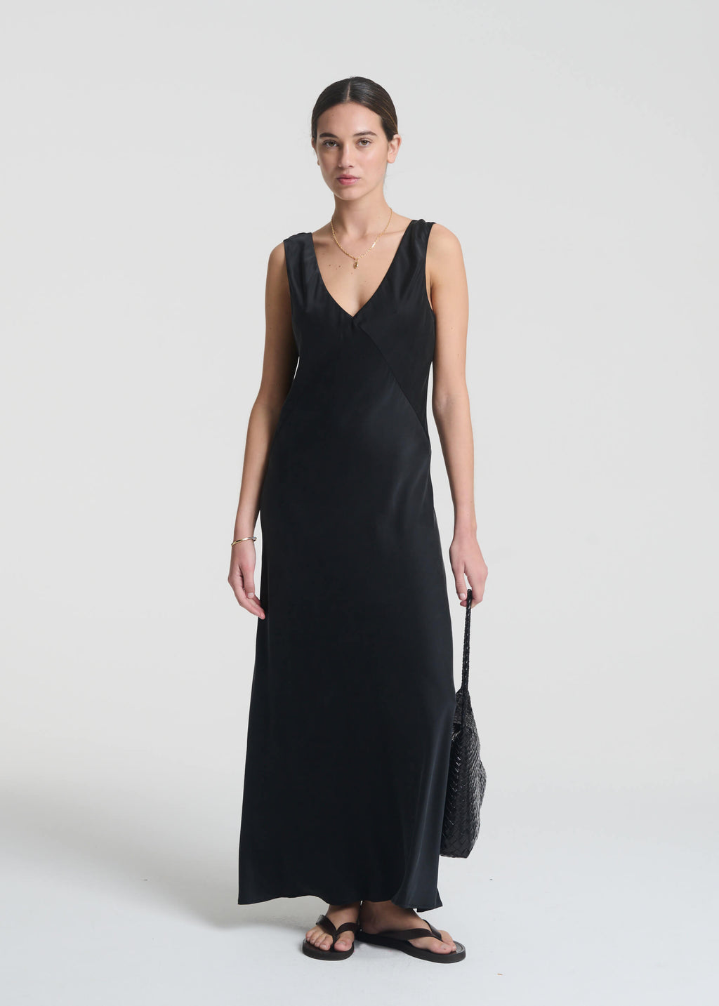 Bordeaux Slip Dress Silk