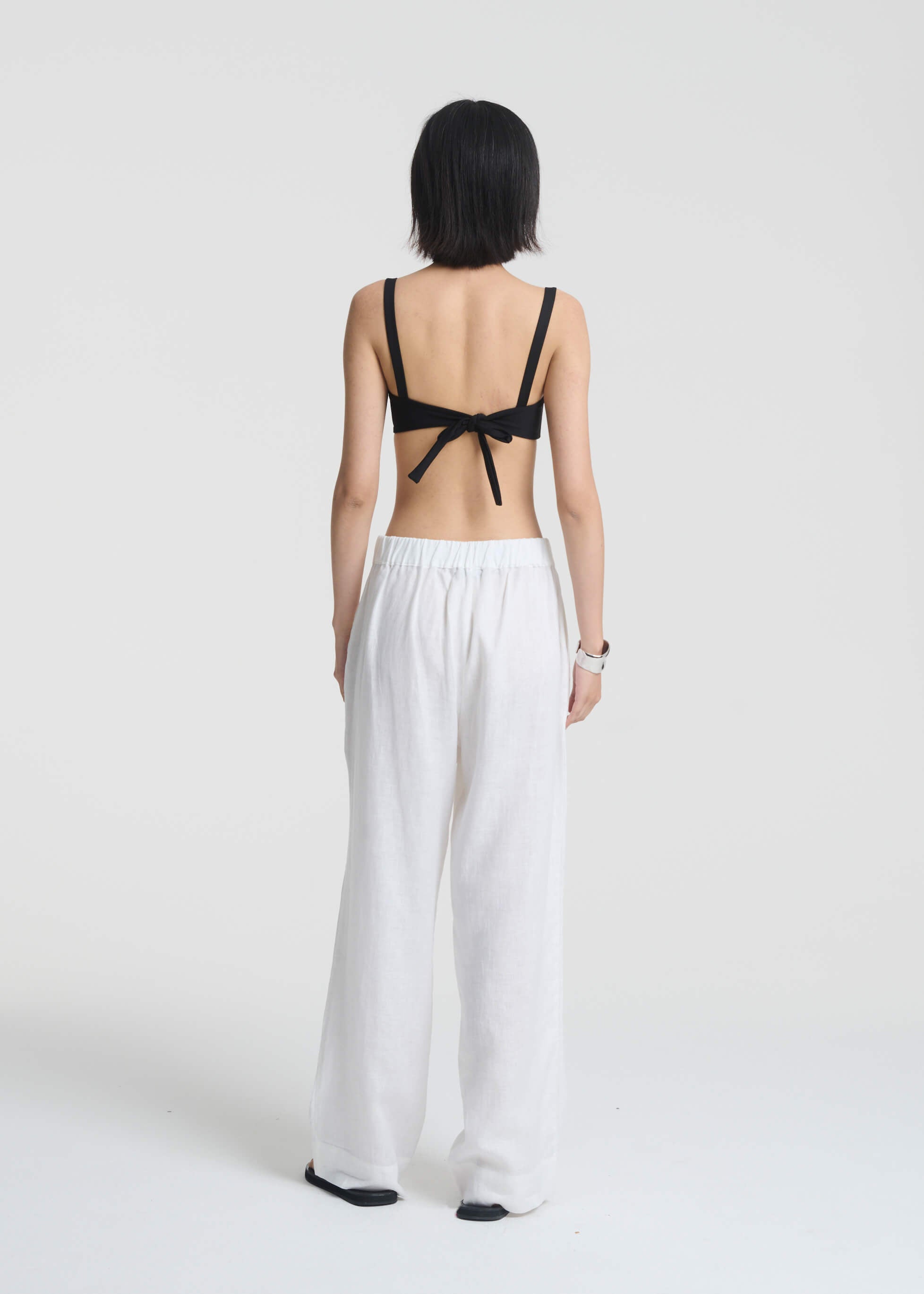 London Trouser White Organic Linen