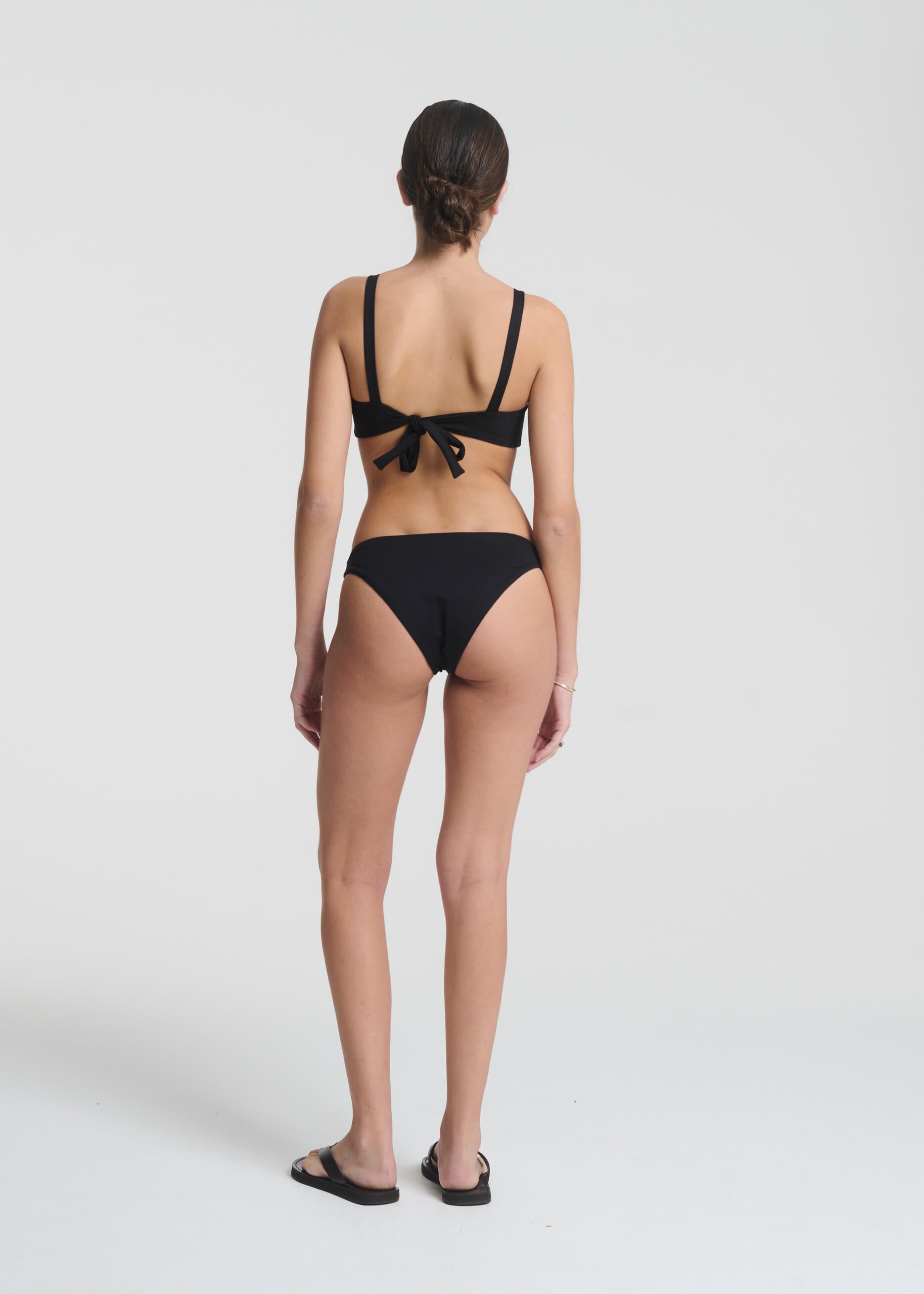 Portofino Bikini Top Black Recycled Elastane