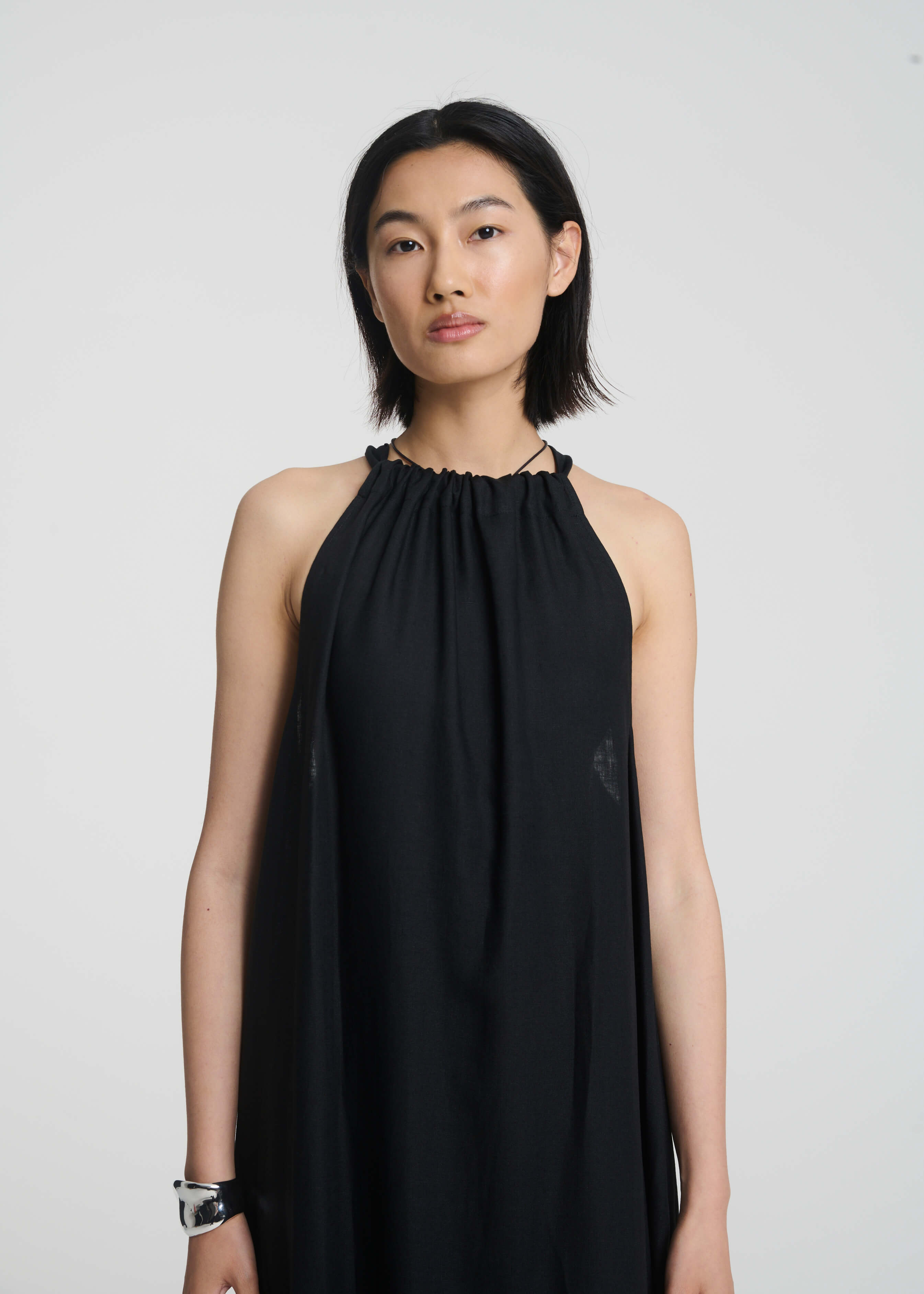 a line wedding dress with flutter sleeves CELINE / A Line Wedding Dress with Flutter Sleeves