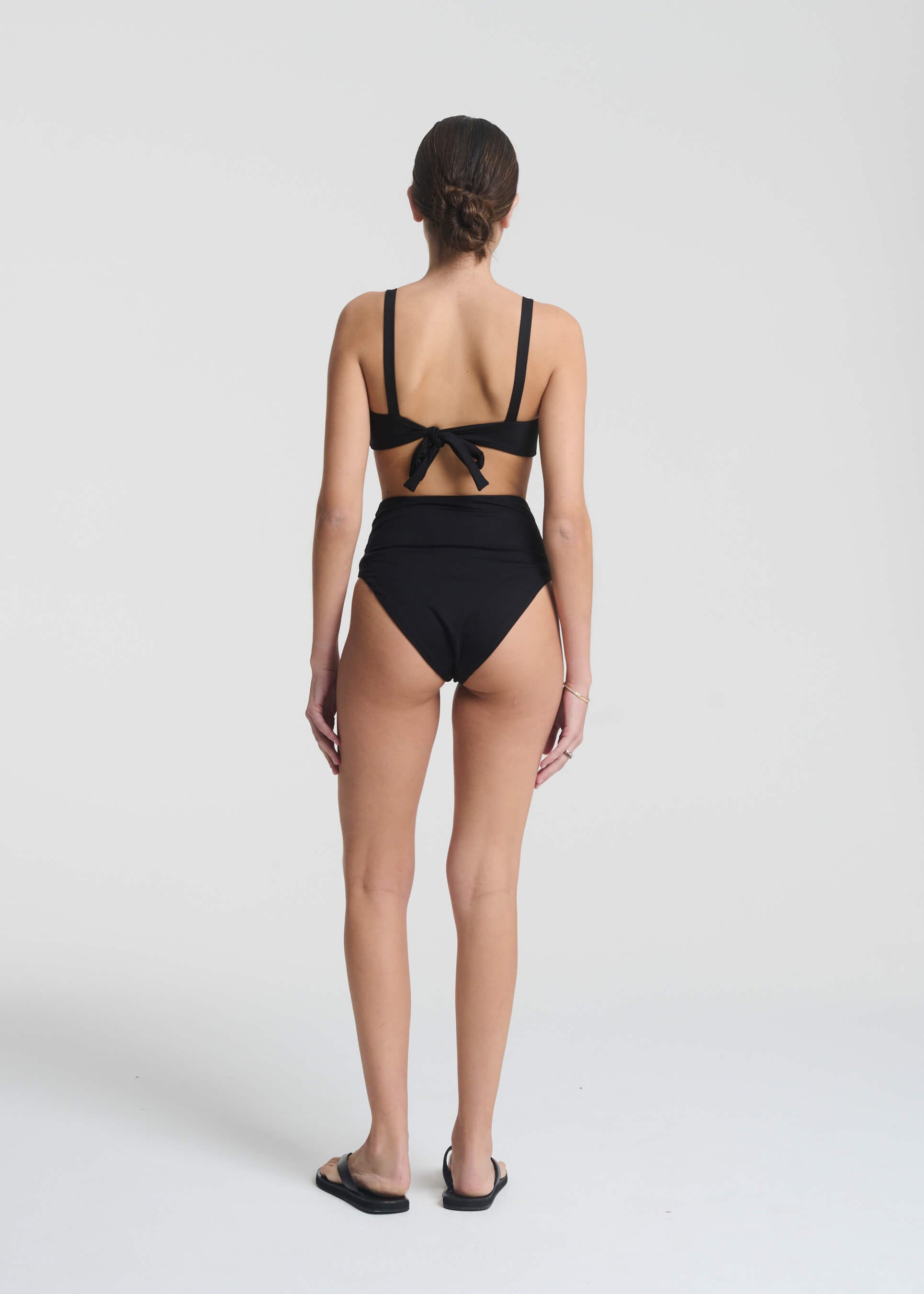 Deia Bikini Bottom Black Recycled Elastane