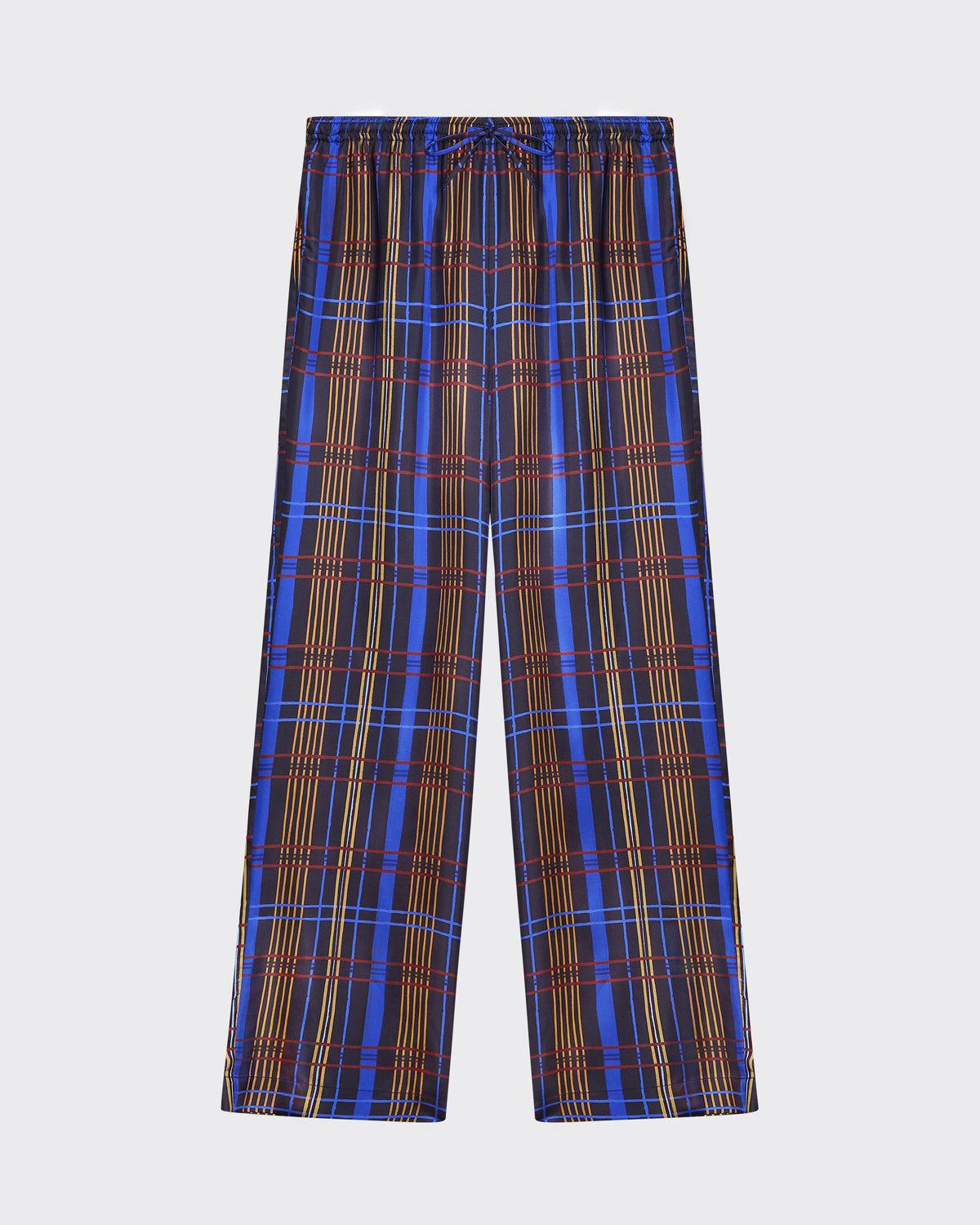 Aurelia Trouser Plaid Silk Twill