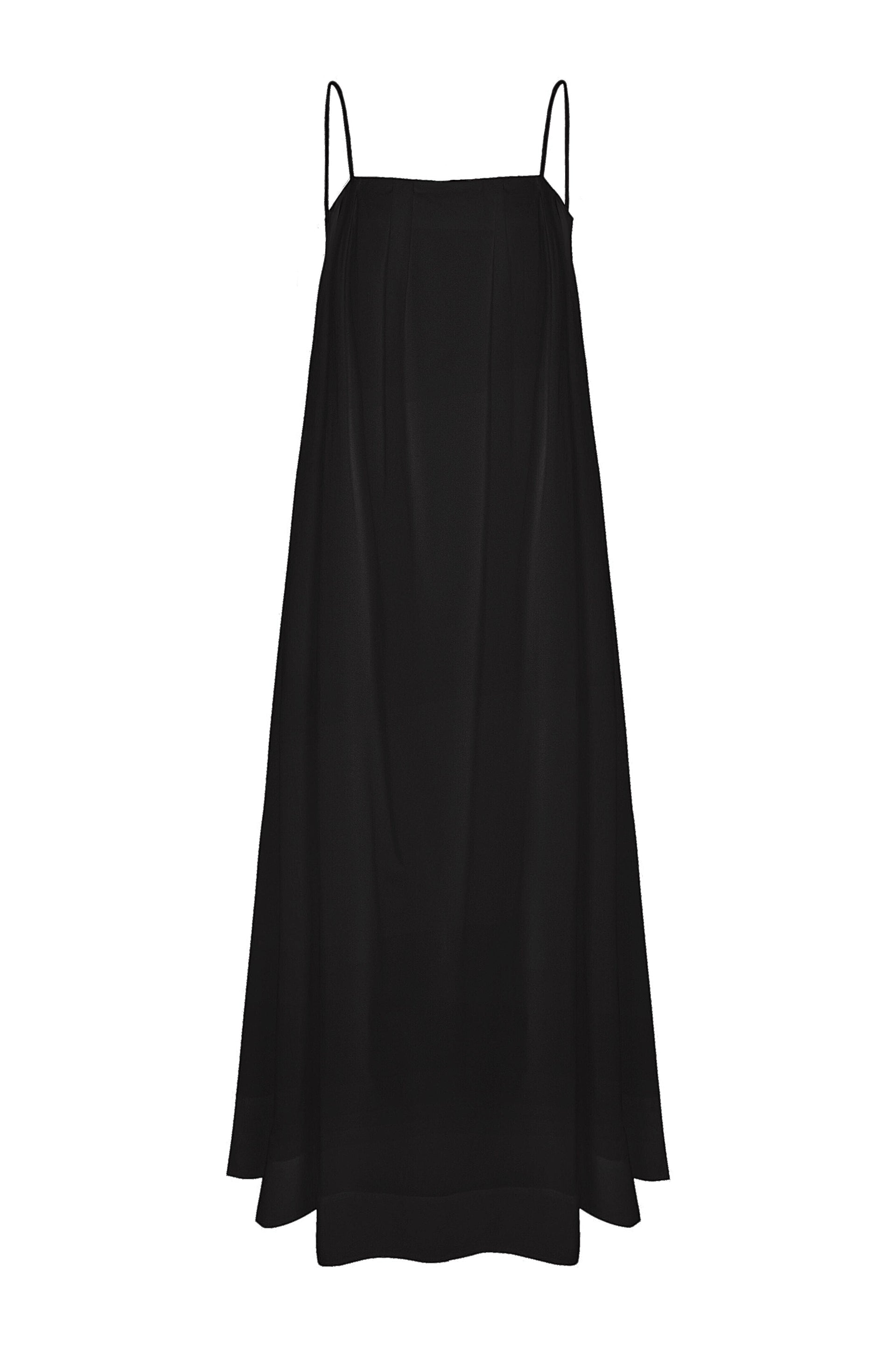Heather Black Light Weight Cotton Dress
