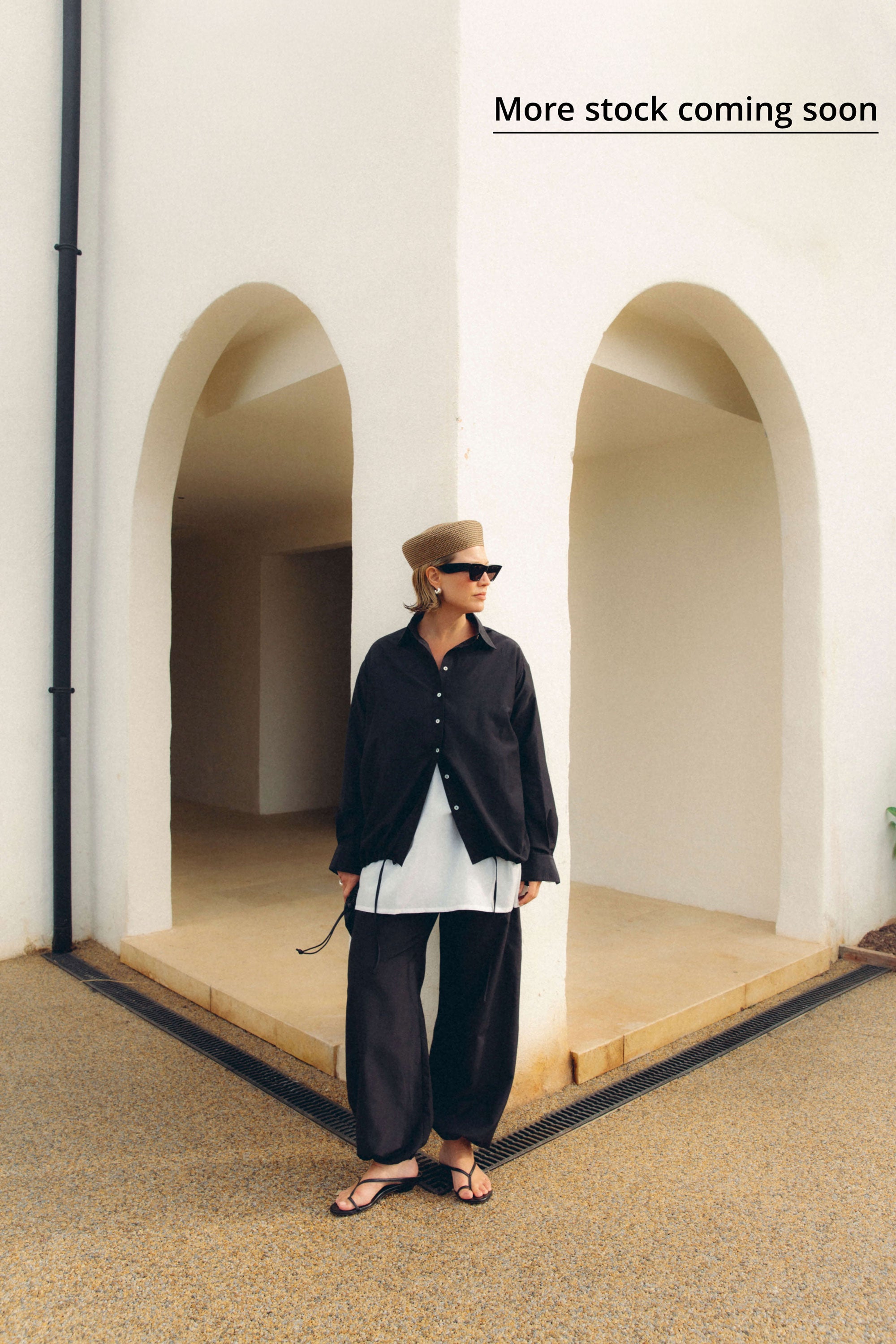 Trouser Black Silk Cotton